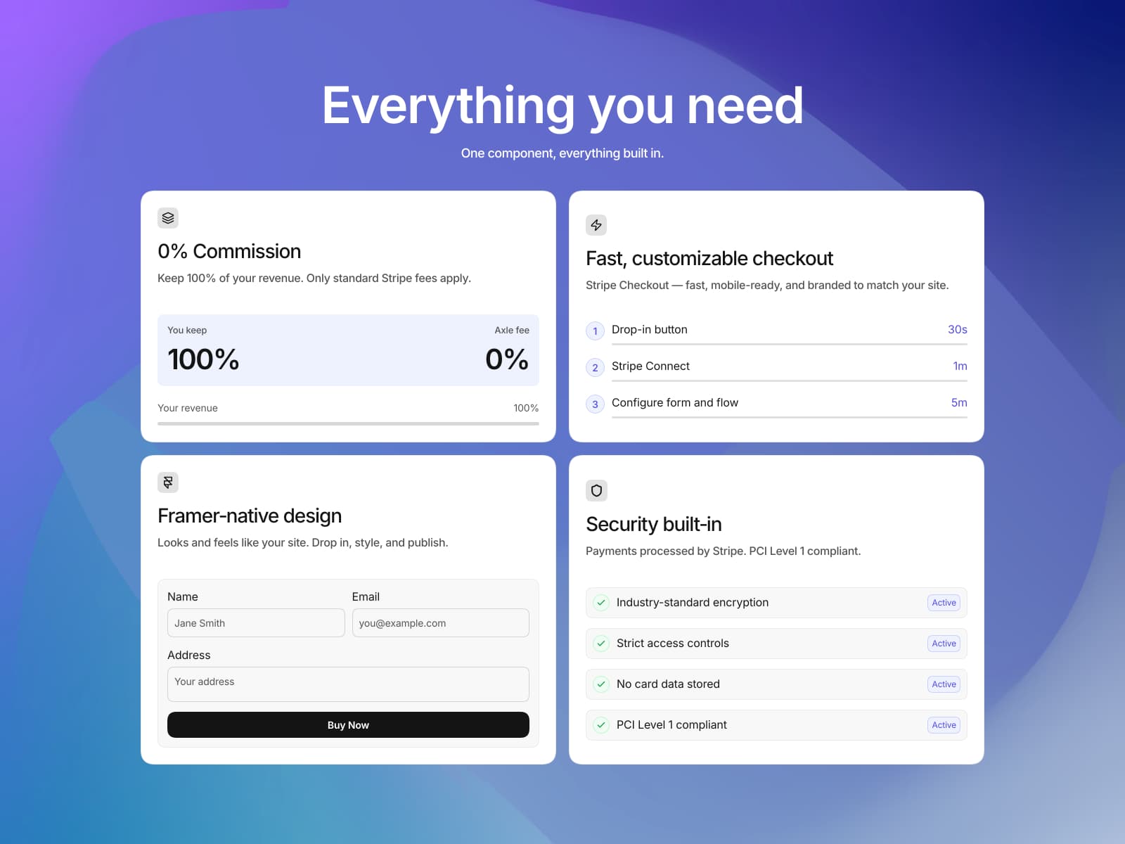 Axle — Stripe payments for Framer - Image 2