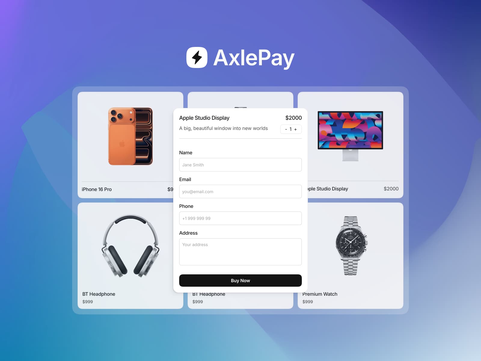 Axle — Stripe payments for Framer
