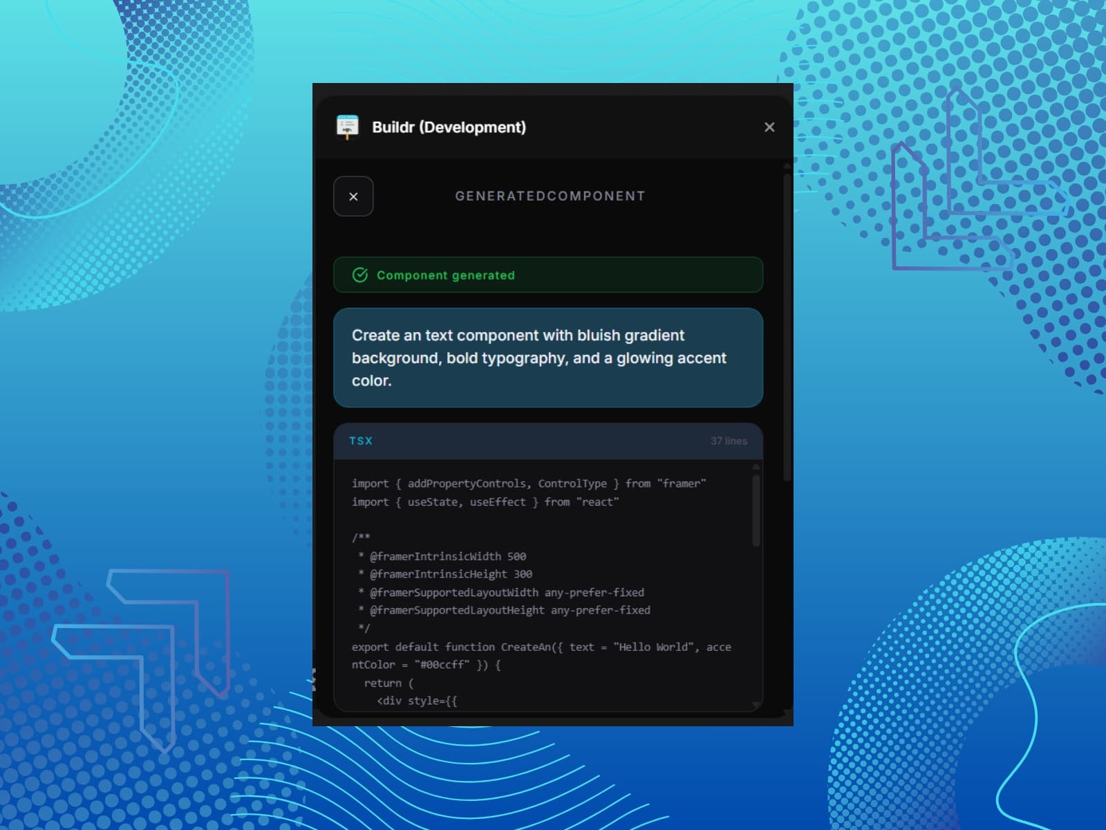 Buildr — AI-generated Framer components - Image 3