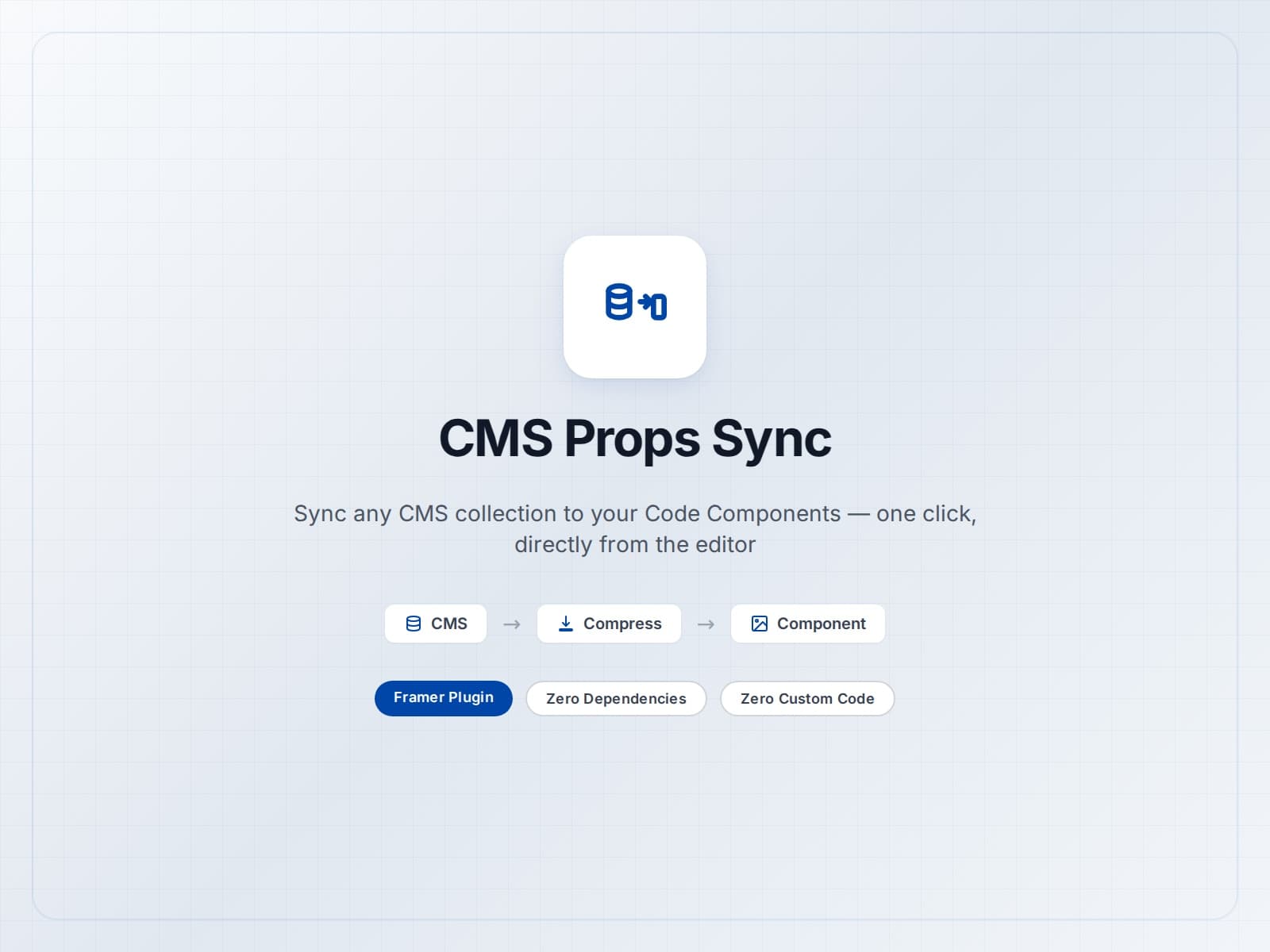 CMS Props Sync — One-click CMS to component