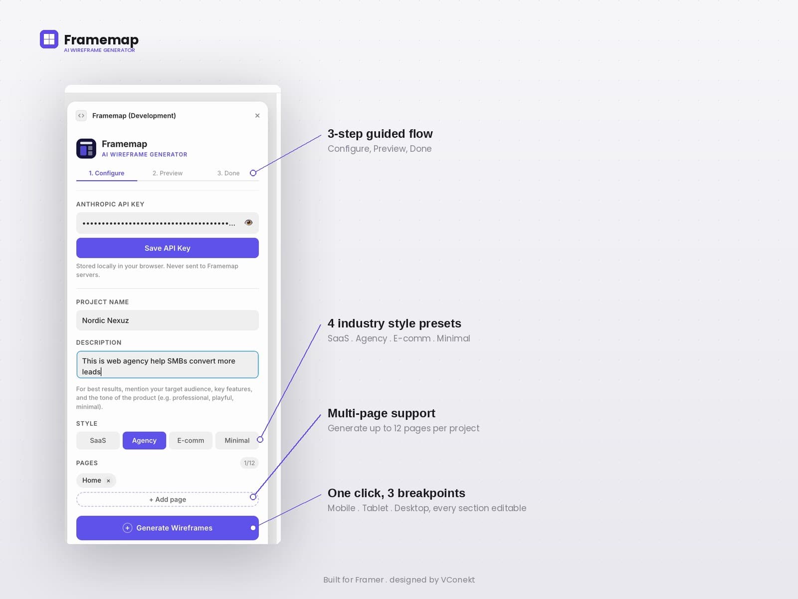Framemap — Wireframes generated by Claude - Image 2