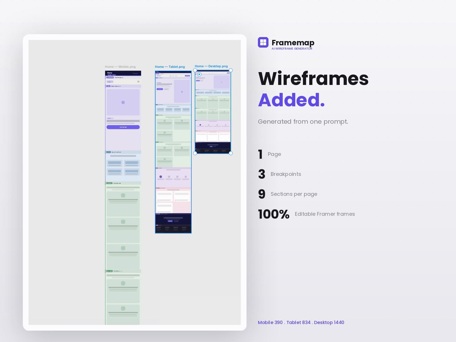 Framemap — Wireframes generated by Claude - Image 3