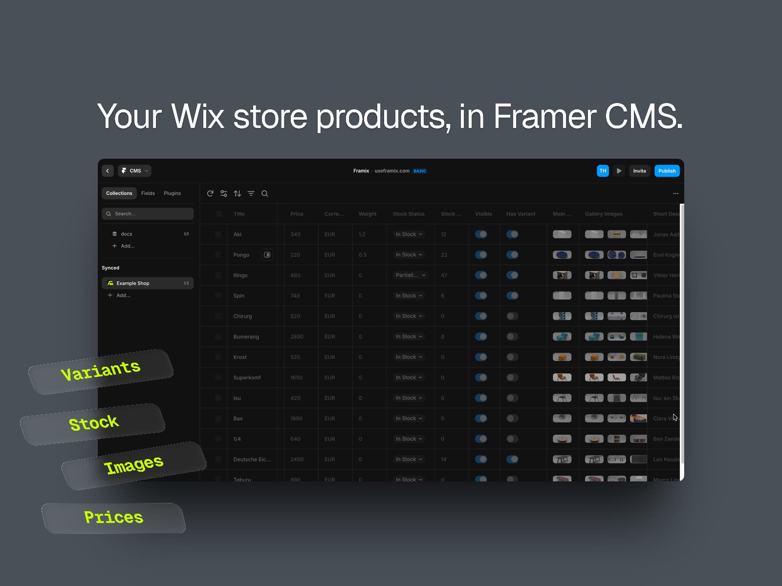 Framix — Sync from Wix. Sell on Framer. - Image 2