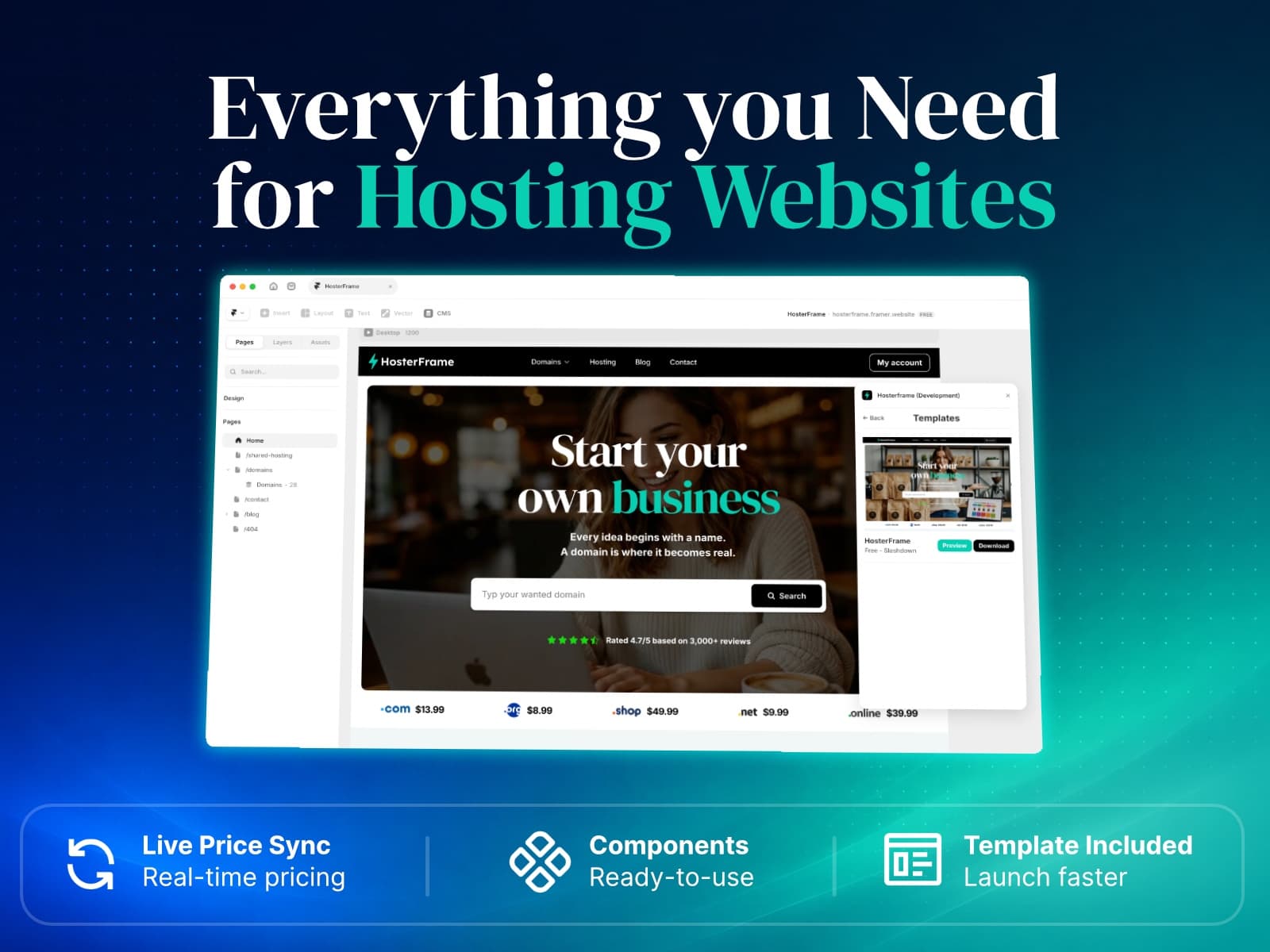HosterFrame — Connect WHMCS to Framer - Image 2