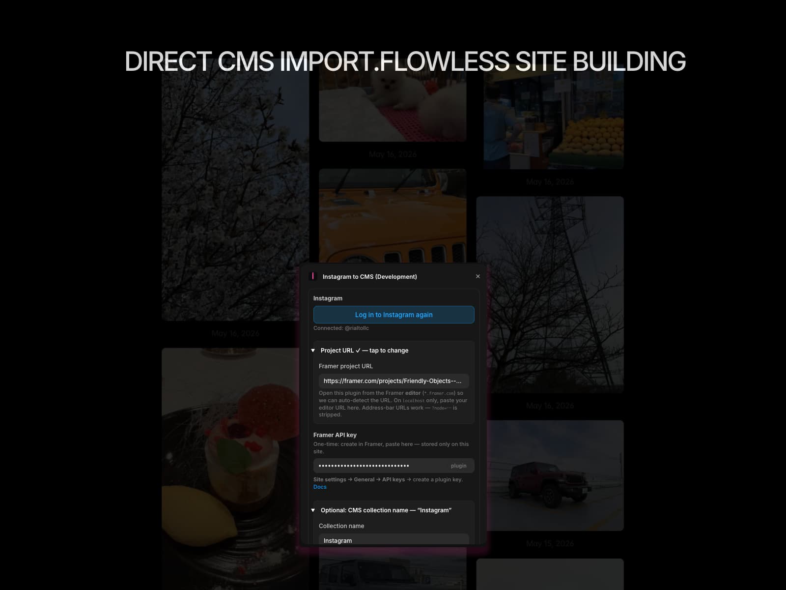 Instagram to CMS — Instagram to CMS, on autopilot - Image 2