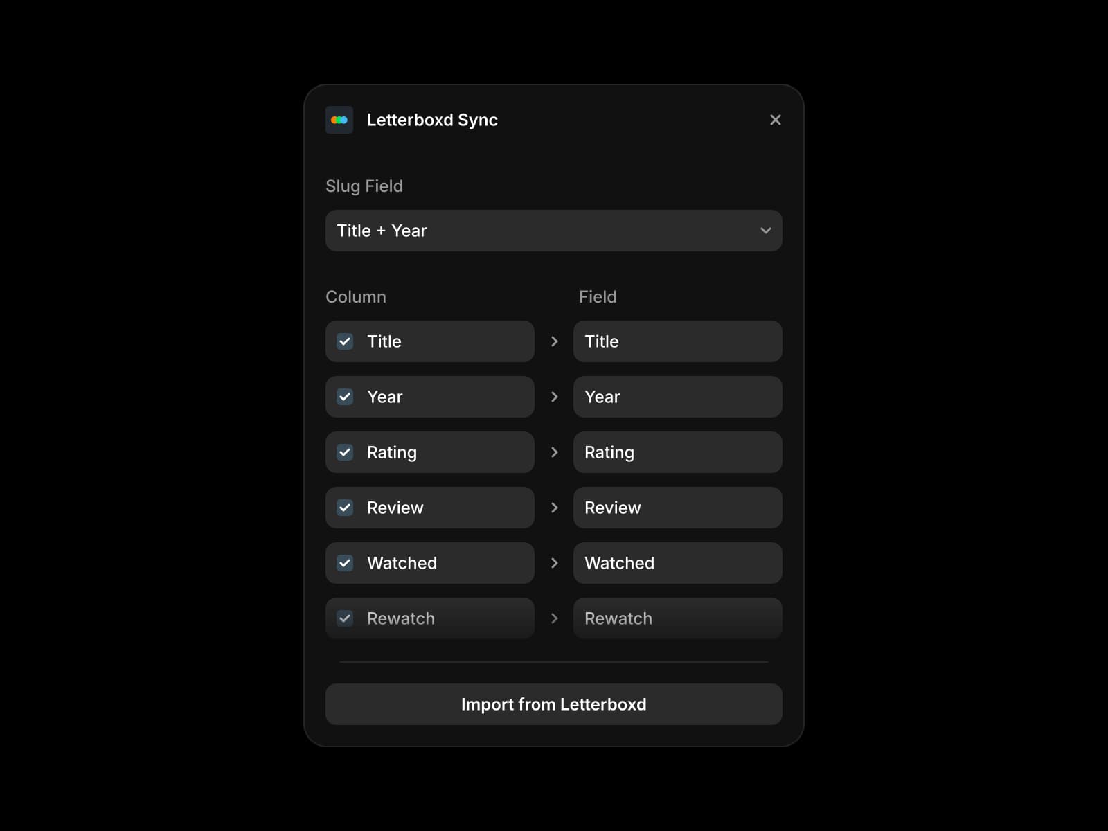 Letterboxd Sync — Sync Letterboxd to CMS - Image 2