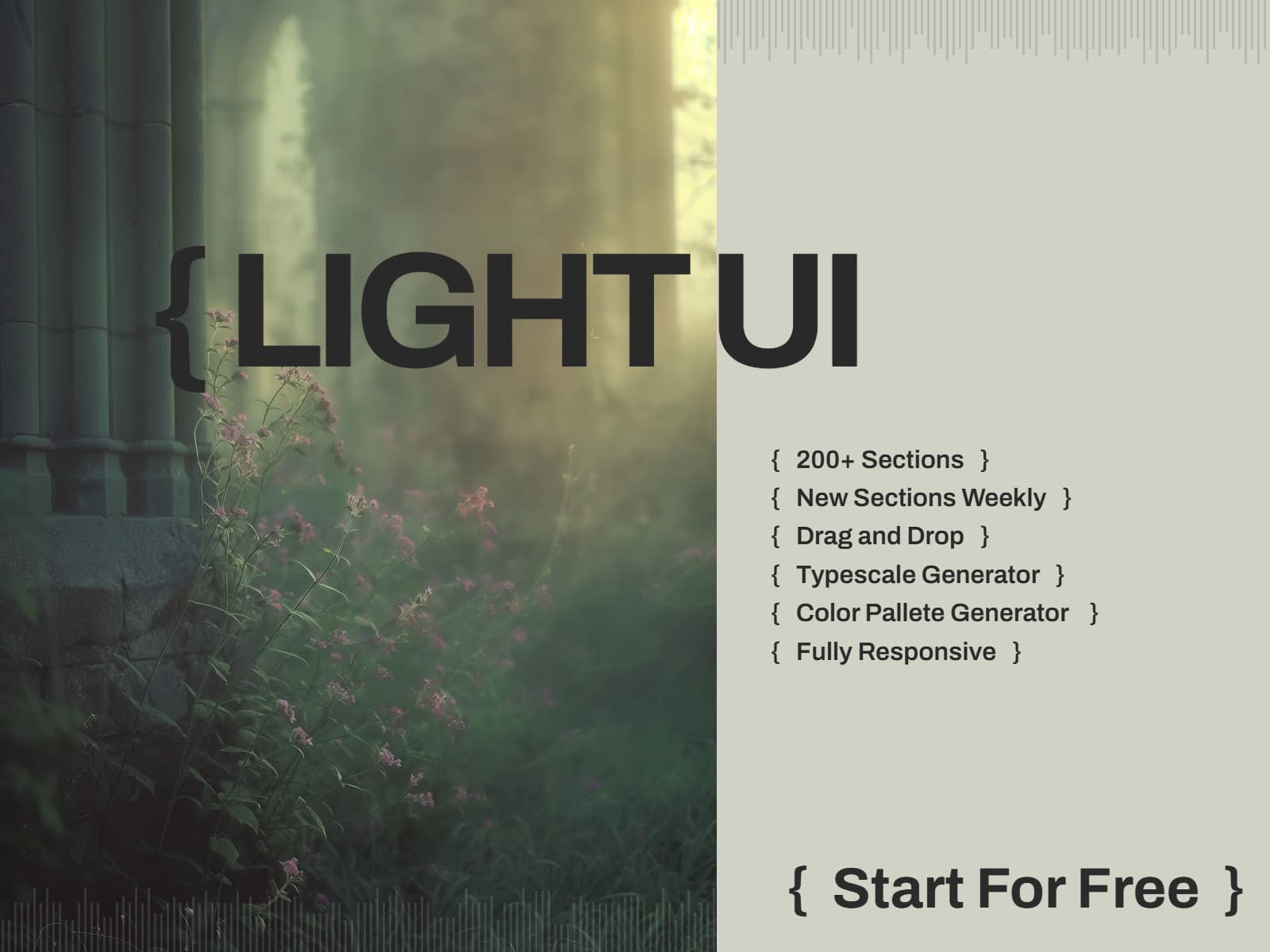 { Light UI } — Framer UI Kit