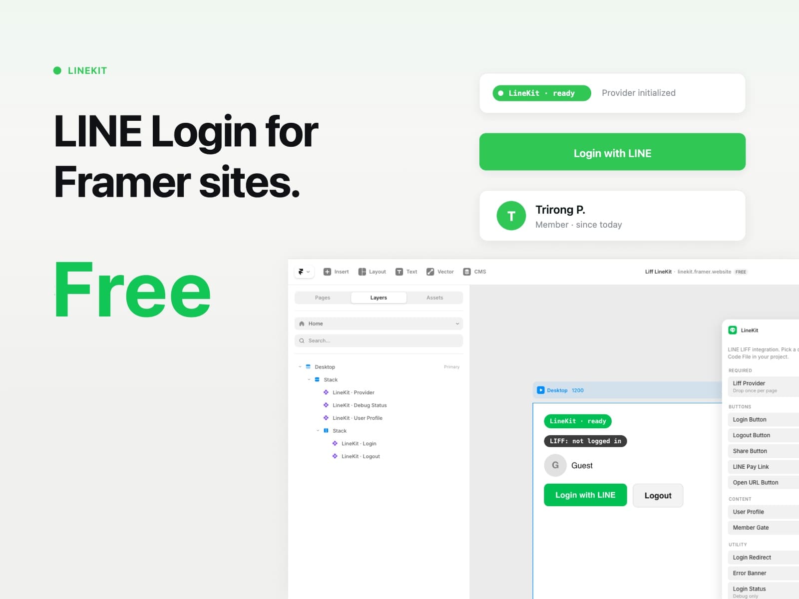 LineKit — LINE LIFF components for Frame