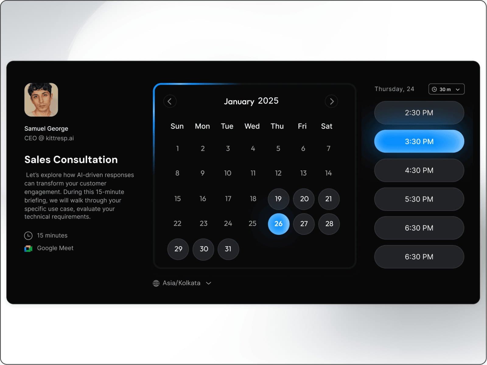 Lunacal.ai-Calendar Booking & Scheduling — Appointment Booking Widgets
