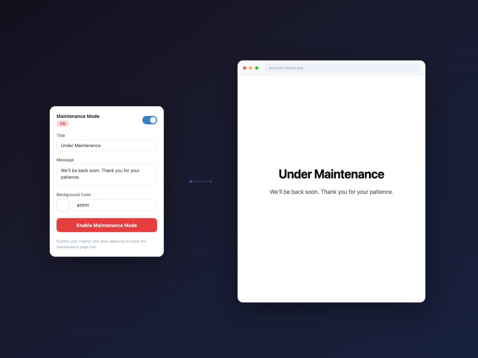 Maintenance Mode — Toggle maintenance mode on you - Image 3