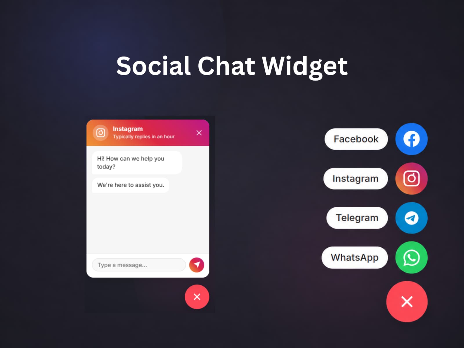 Multichat Floating Button — Chat Button for Framer - Image 2