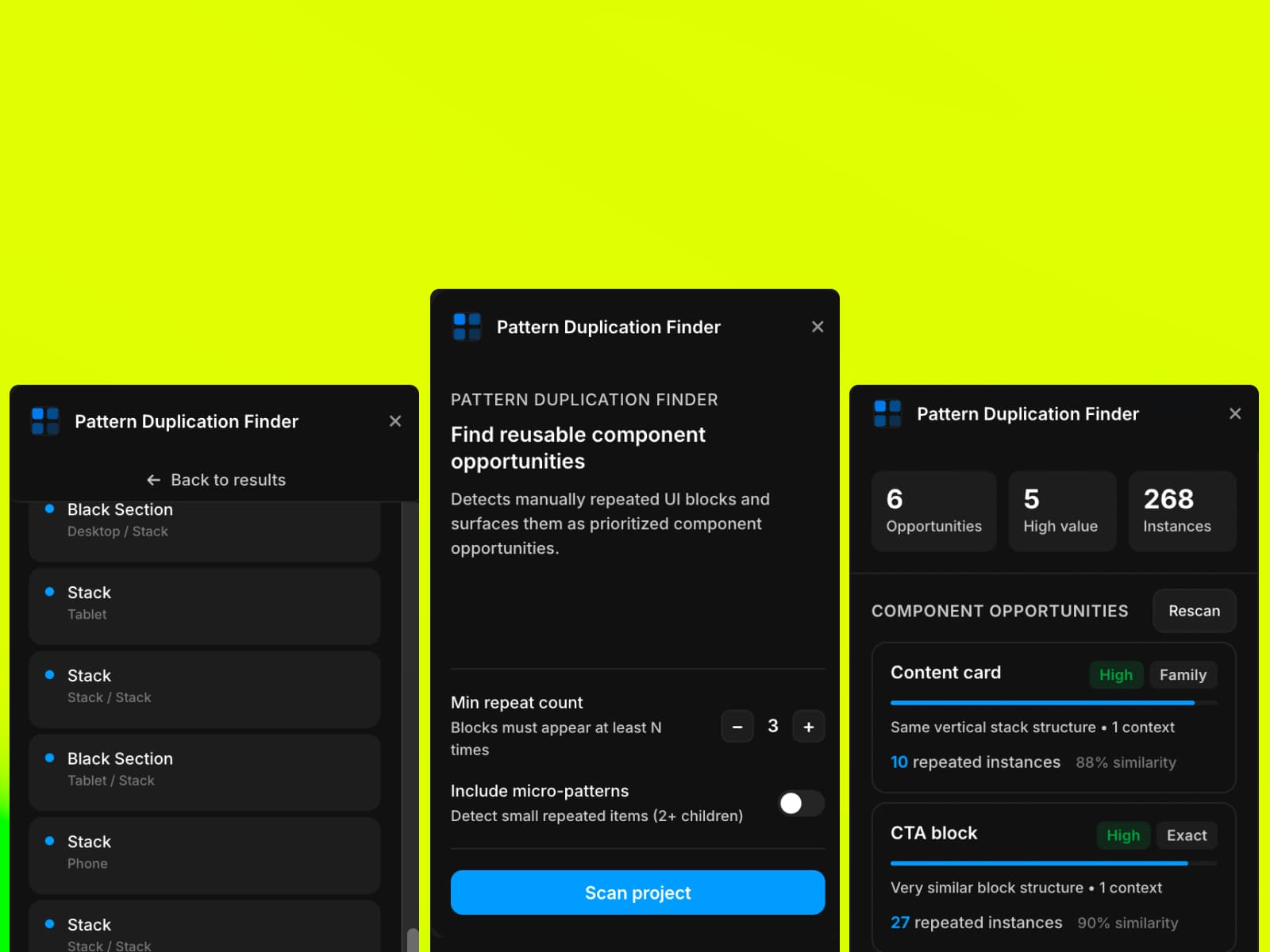 Pattern Duplication Finder