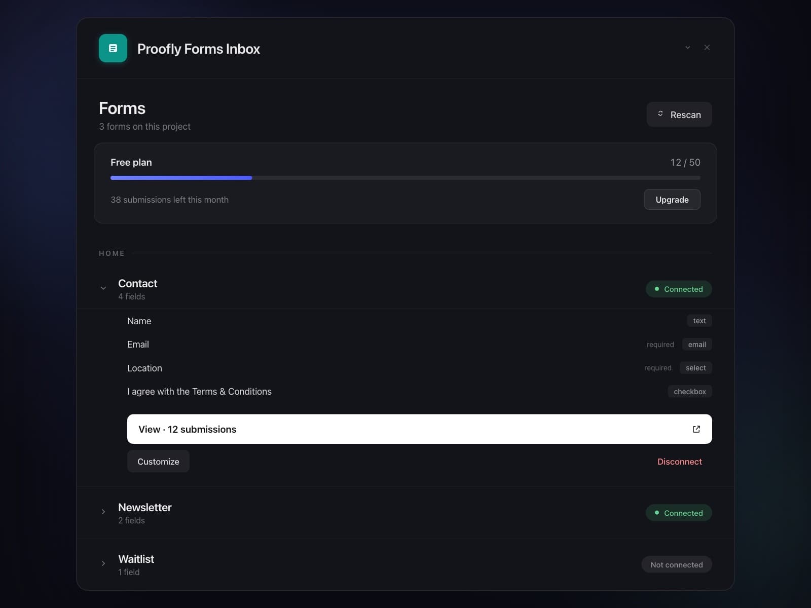 Proofly Forms Inbox — Every form deserves an inbox. - Image 3