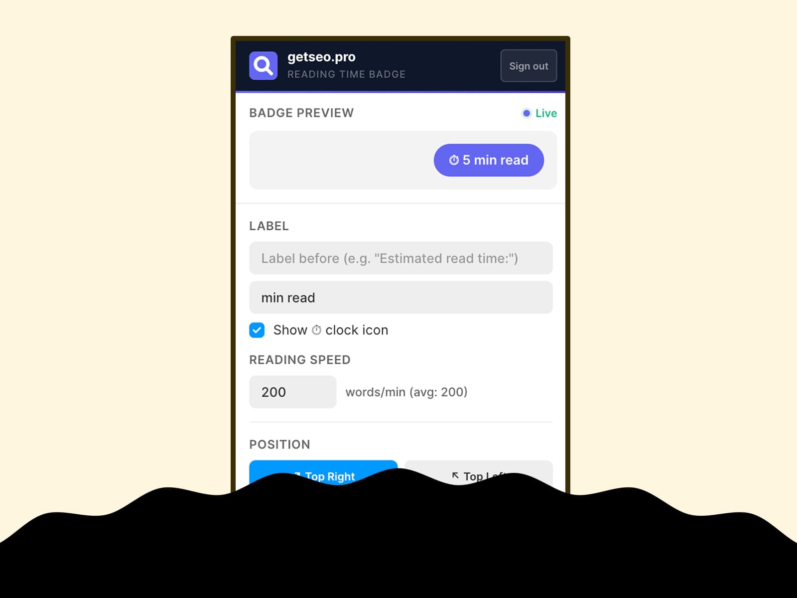 Reading Time Badge by getseo.pro — Show read time on every page - Image 2