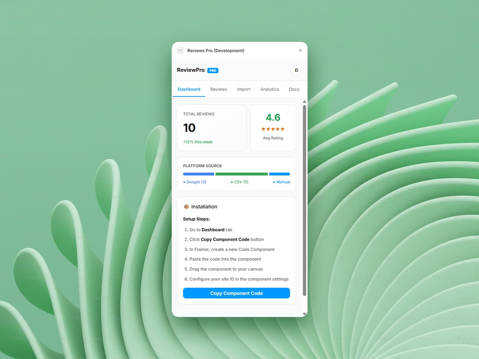 Reviews Pro