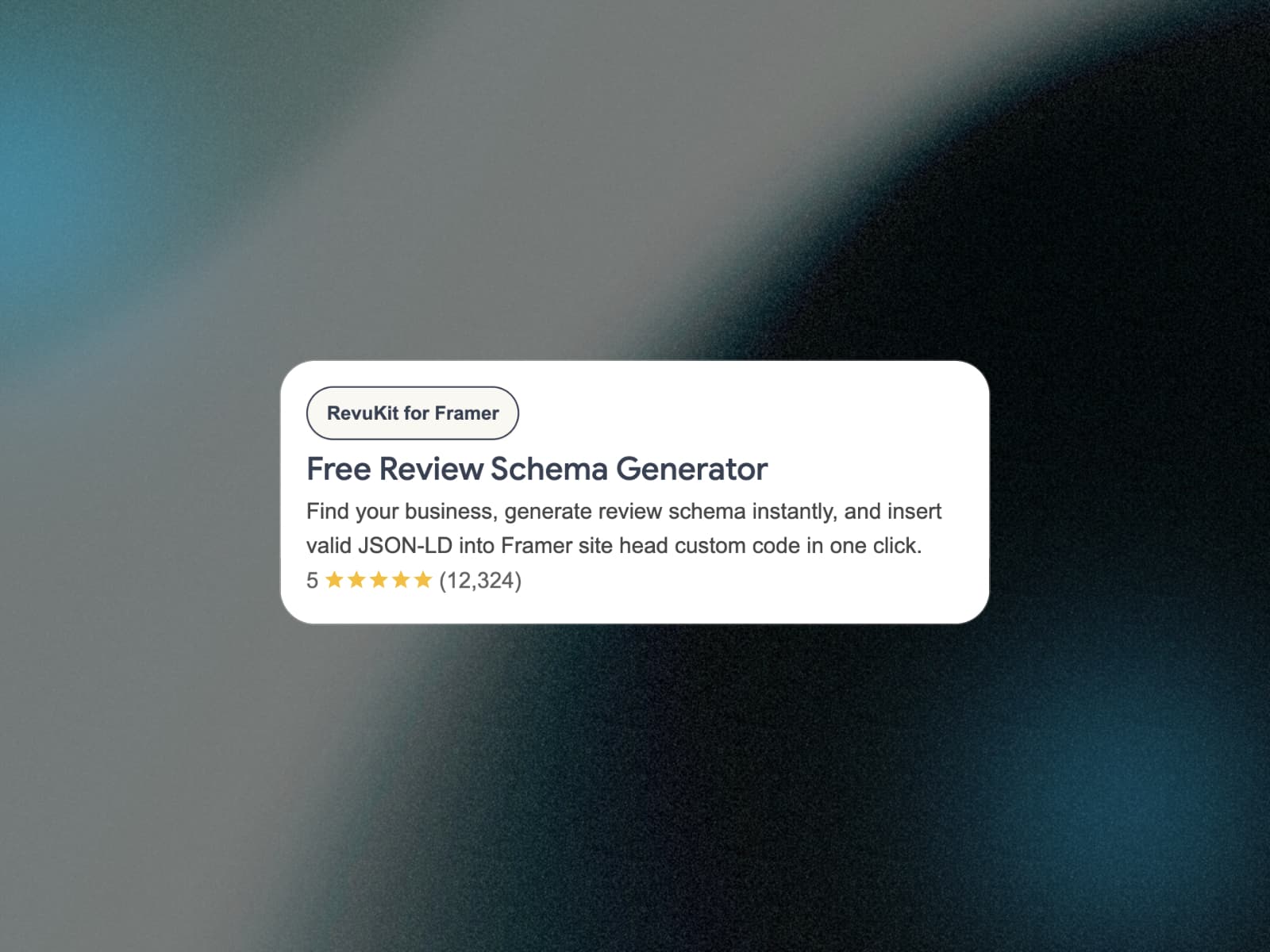 RevuKit Review Schema Generator — RevuKit Review Schema