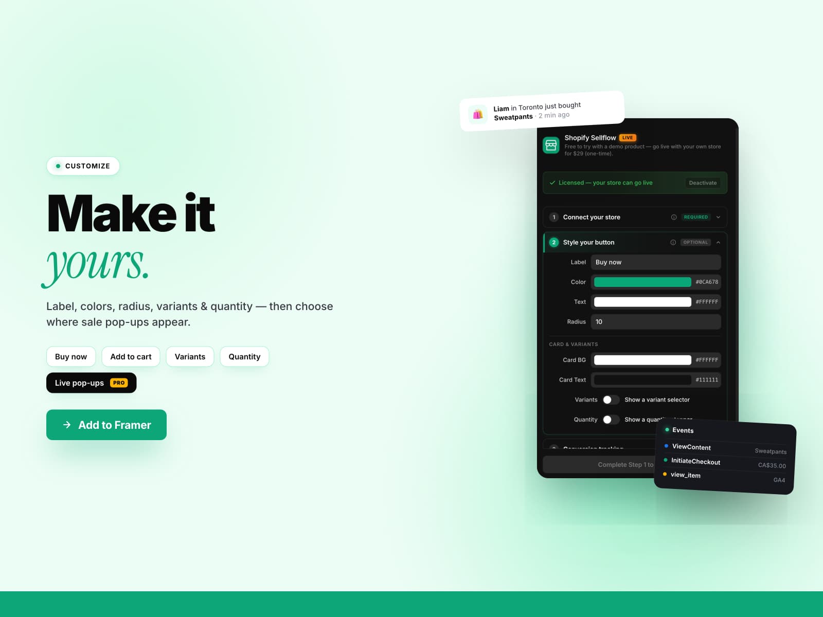 Shopify Sellflow — Shopify checkout for Framer ⚡ - Image 3