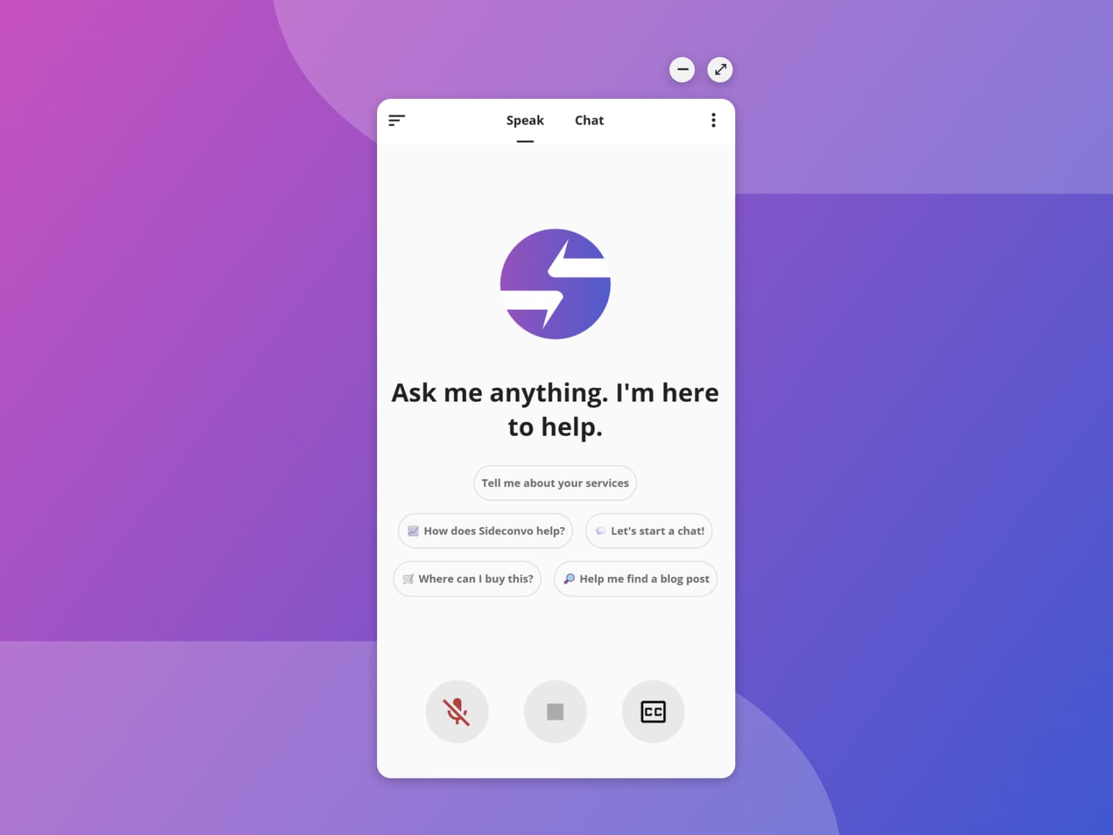 Sideconvo Voice & Chat Agent — Give your website a voice. - Image 2