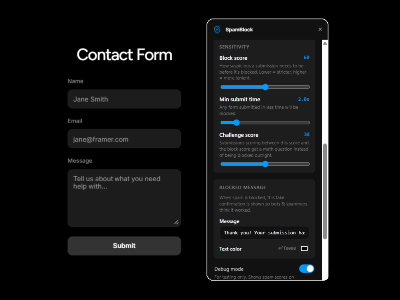 SpamBlock — Protect your Forms - Image 2