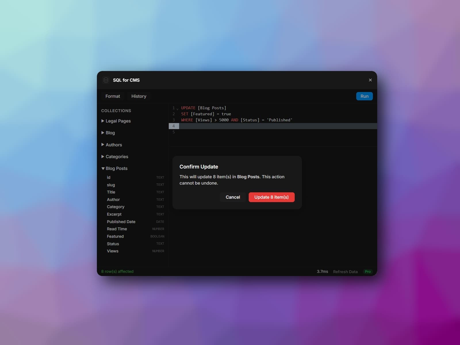 SQL for CMS — Query and bulk-edit with SQL - Image 2