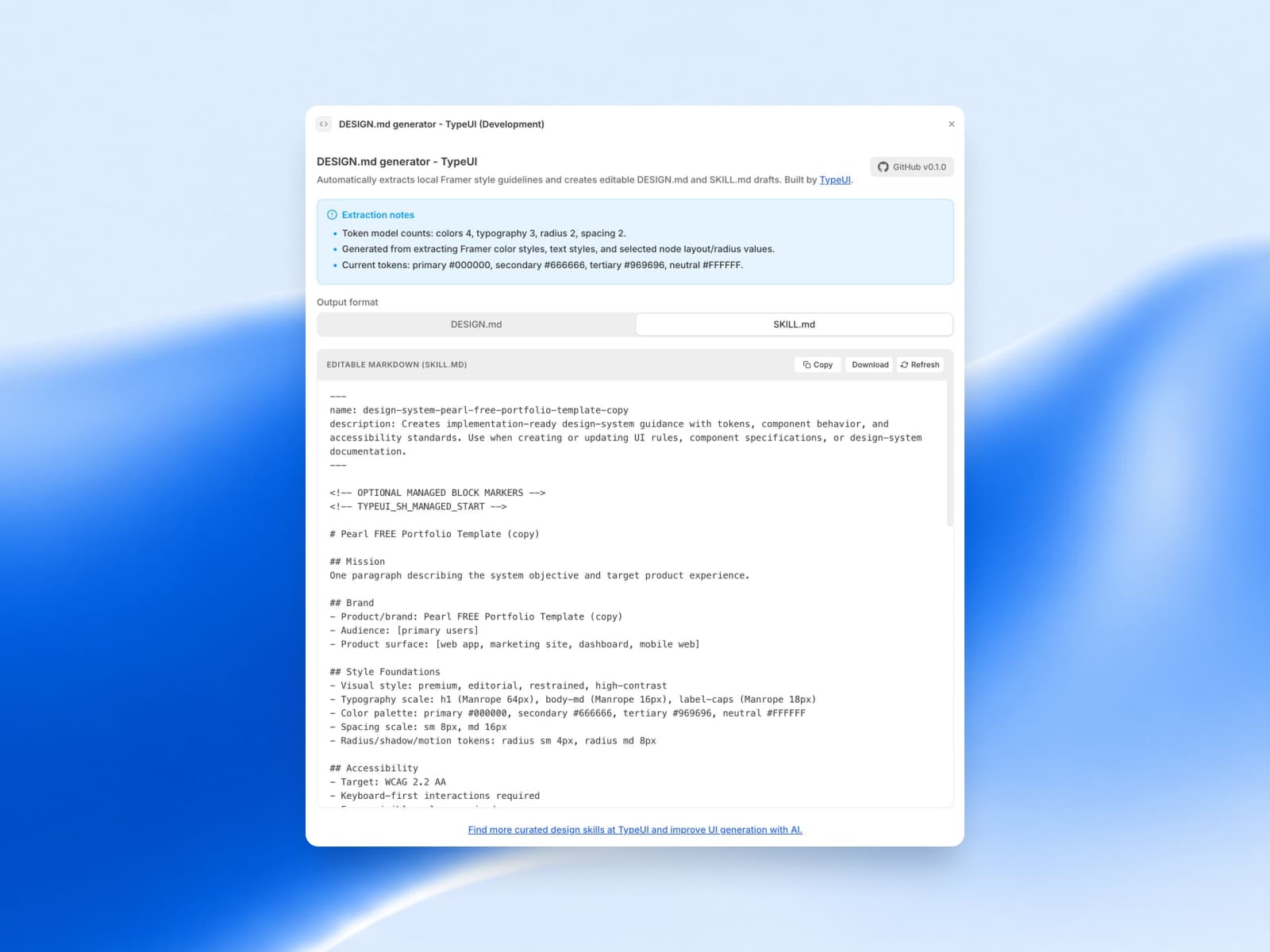 TypeUI — Generate DESIGN.md files - Image 2