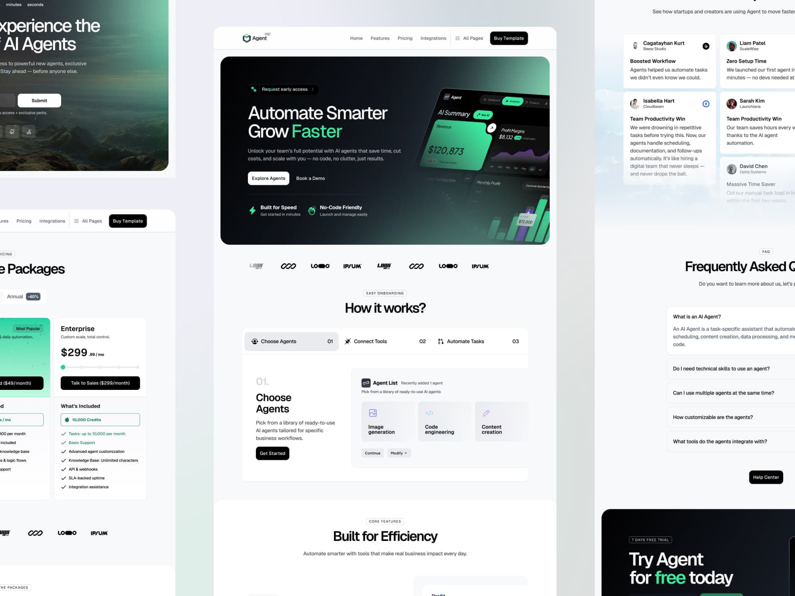 Agentix — AI, SaaS & Startup Template - Image 3