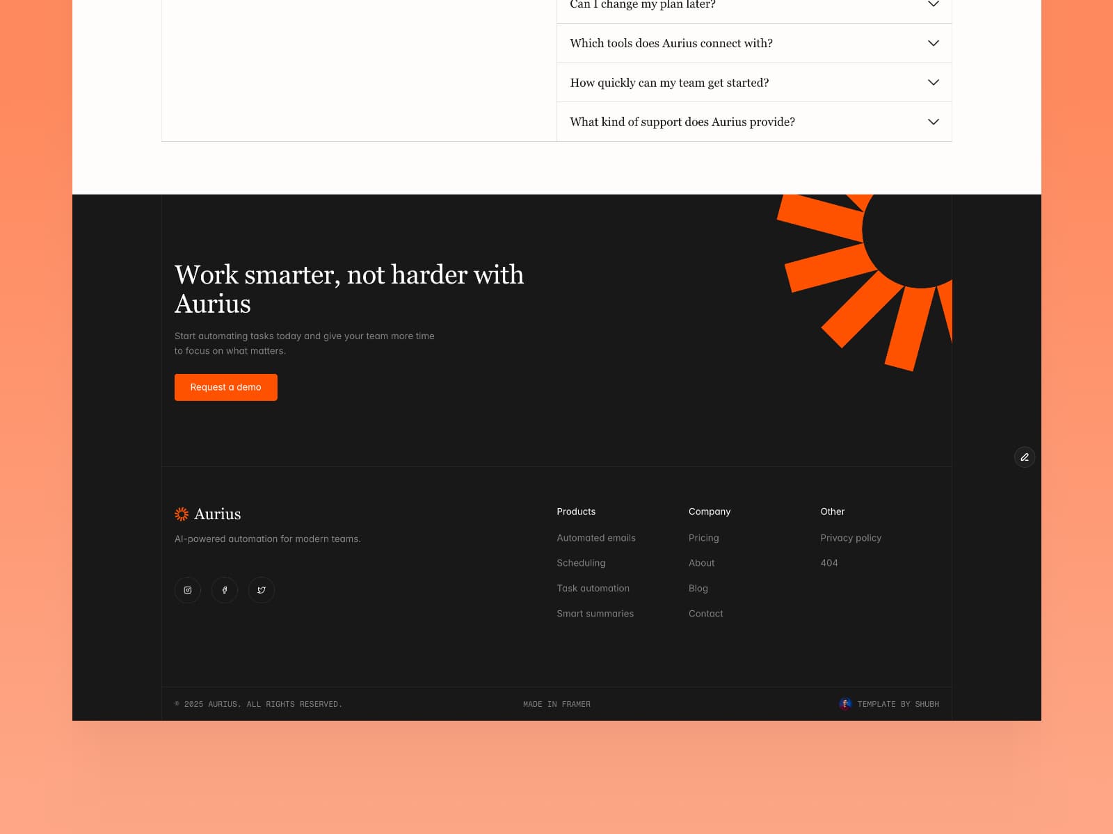 Aurius — SaaS Website Template - Image 4