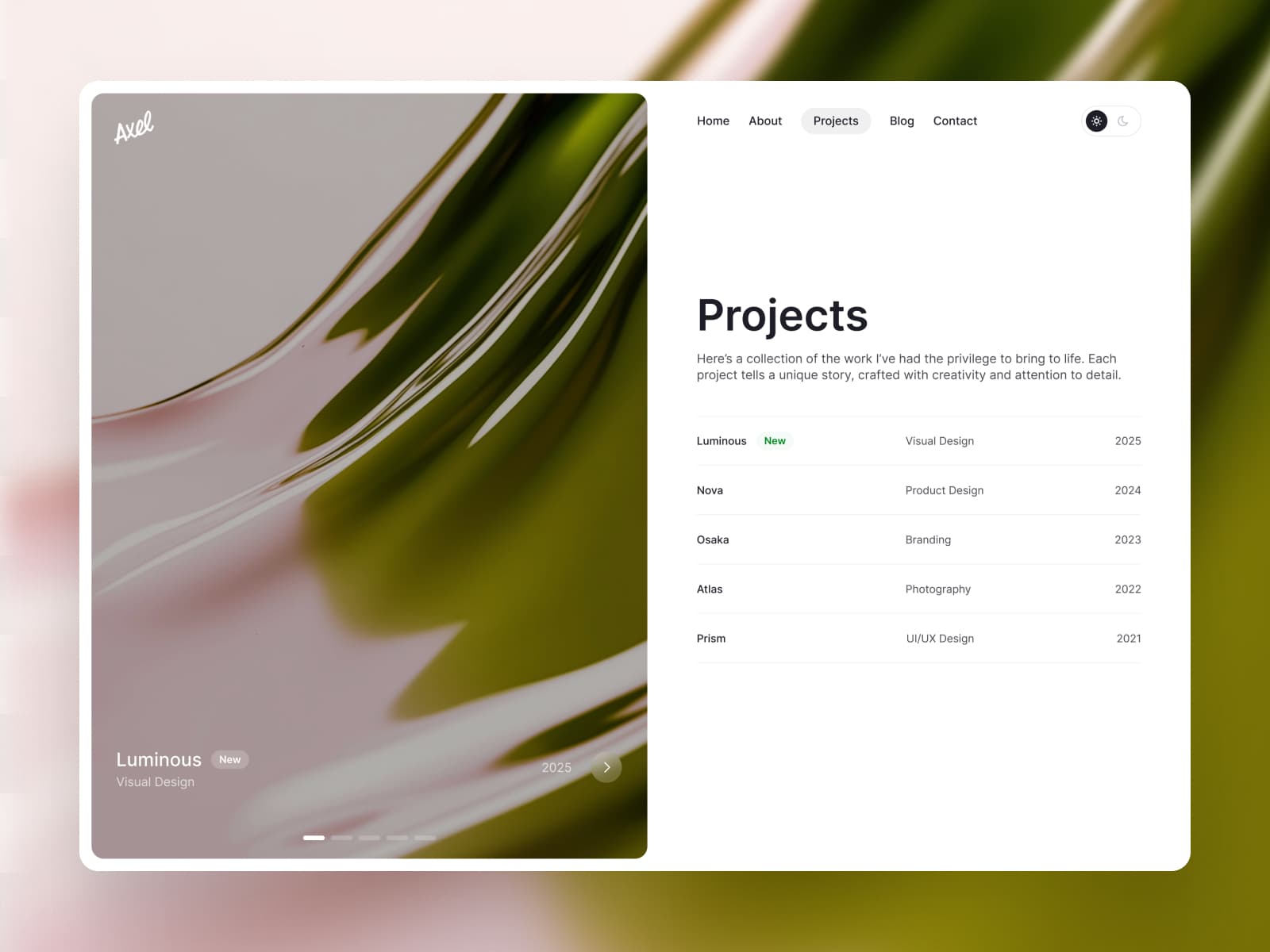 Axel — Portfolio & Personal Template - Image 2