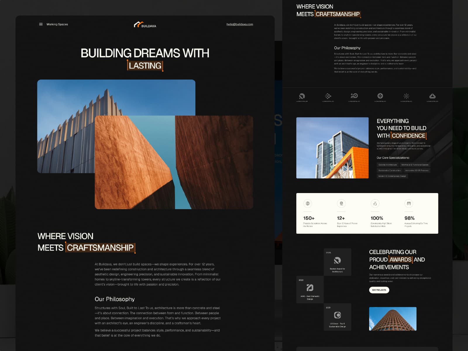 buildaxa — Construction Framer Template - Image 2