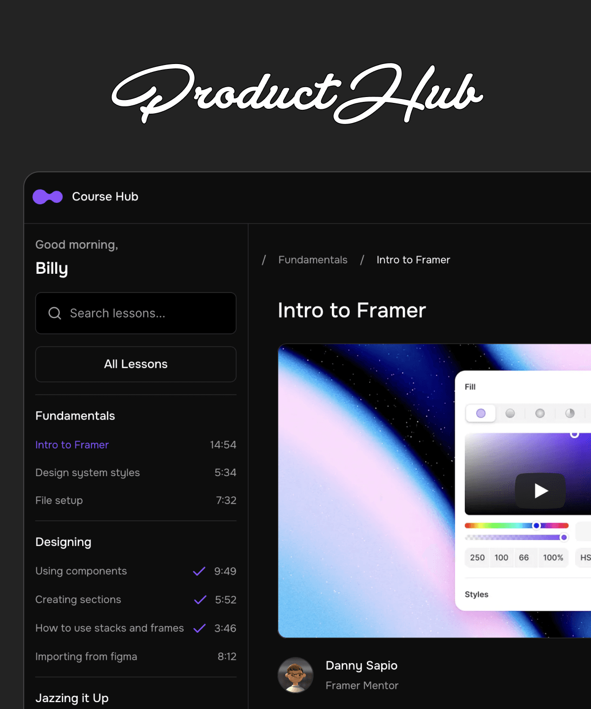 CourseHub — Online course platform