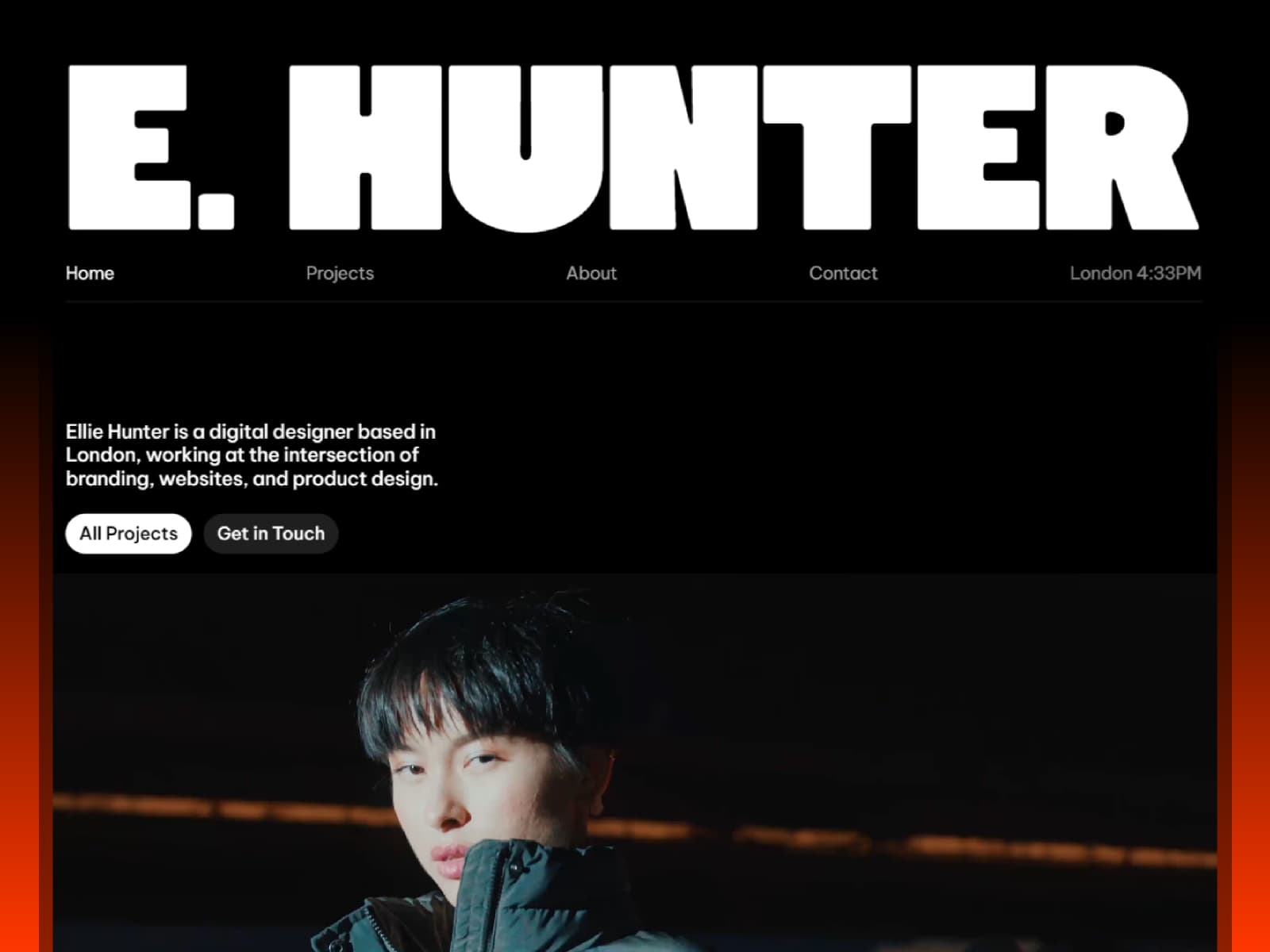 E.Hunter — Portfolio Template