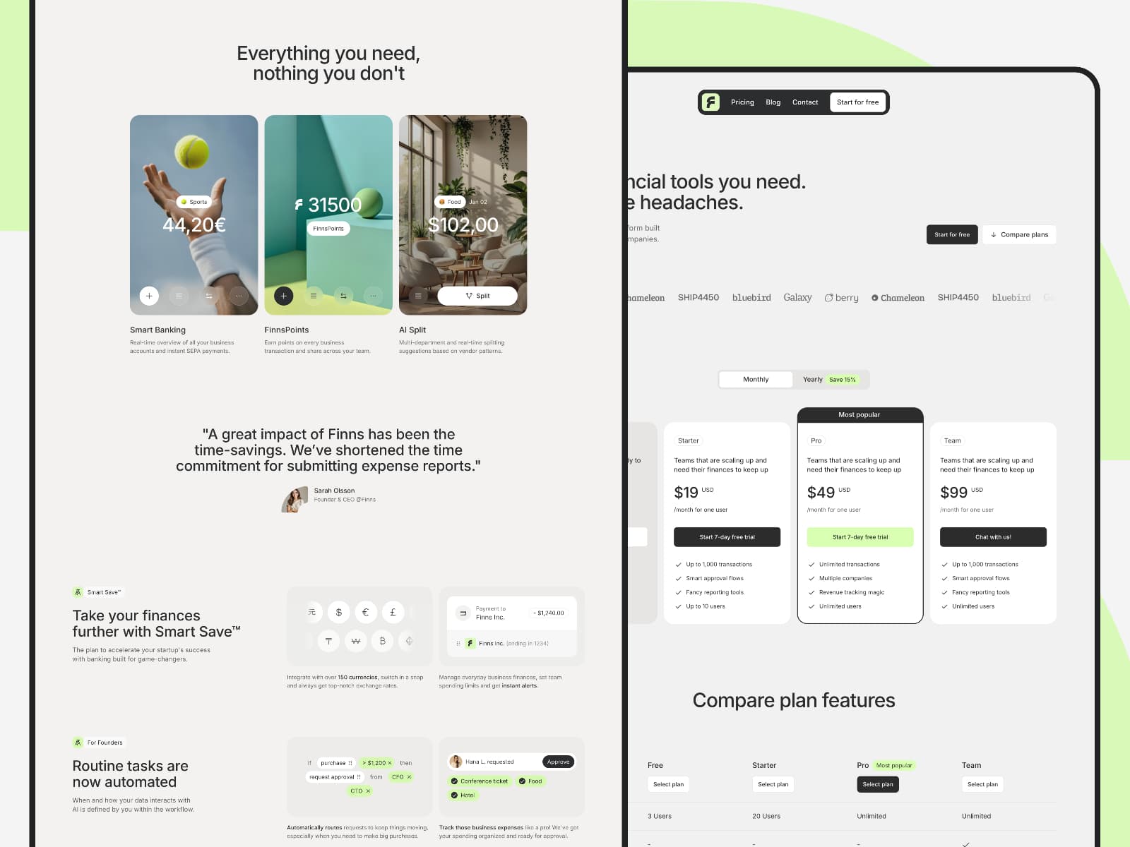 Finns — 100% editable SaaS template - Image 3