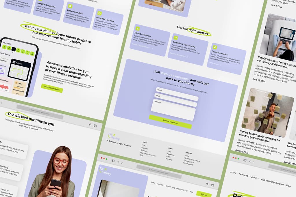 Flexity Fitness Mobile App - Framer Template - Image 2