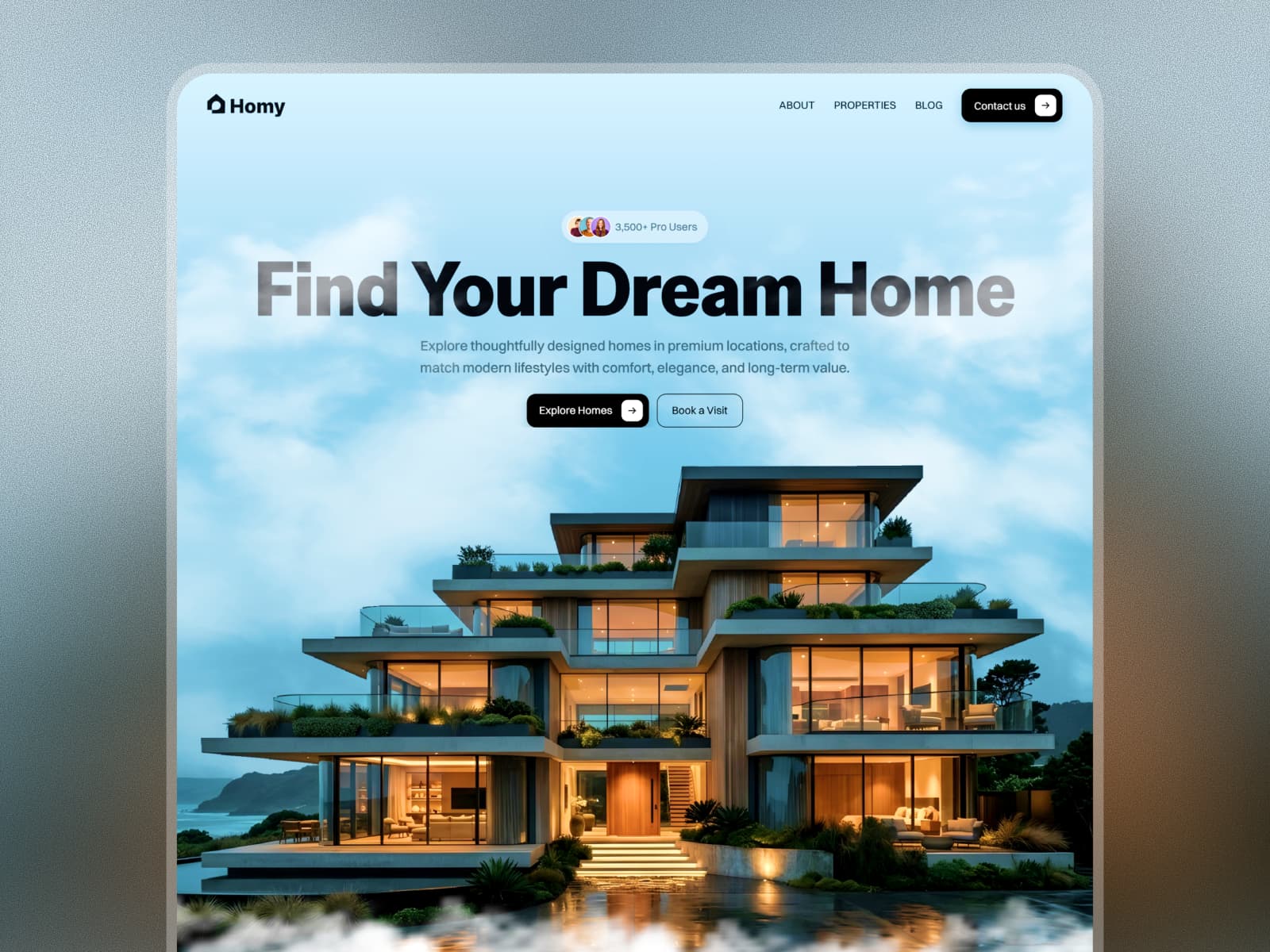 Homy — Modern Luxury Real Estate Template