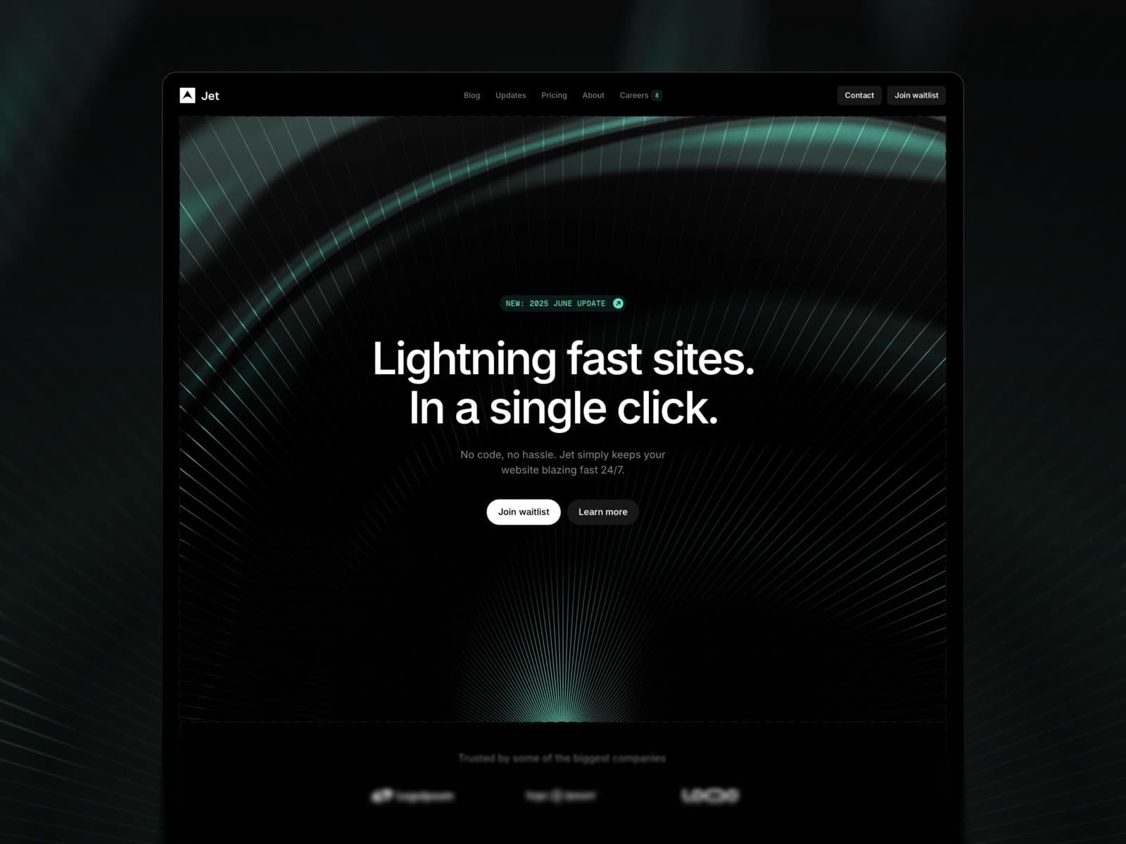 Jet — A premium SaaS website template