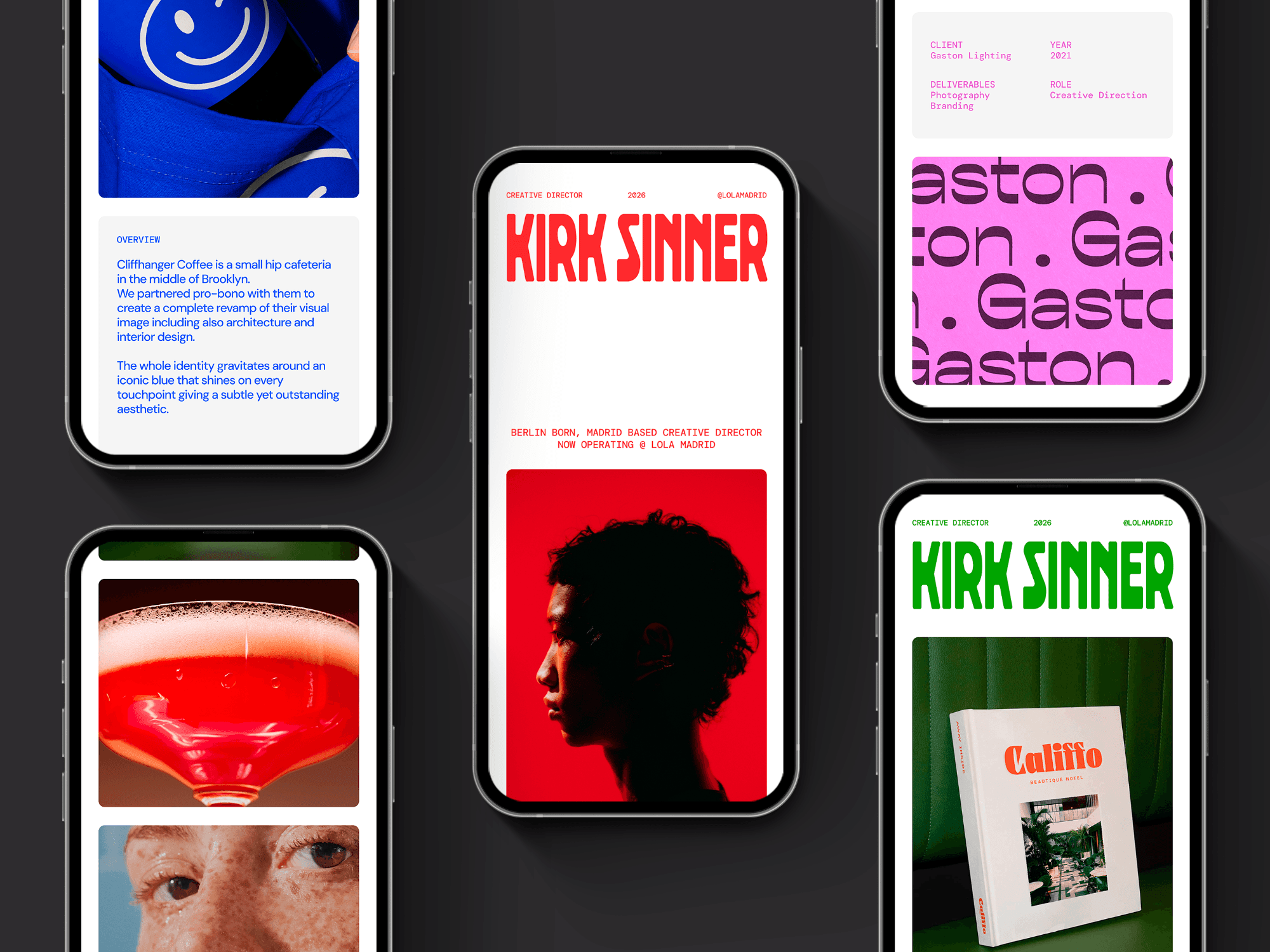 Kirk · Unapologetic Colorful Portfolio