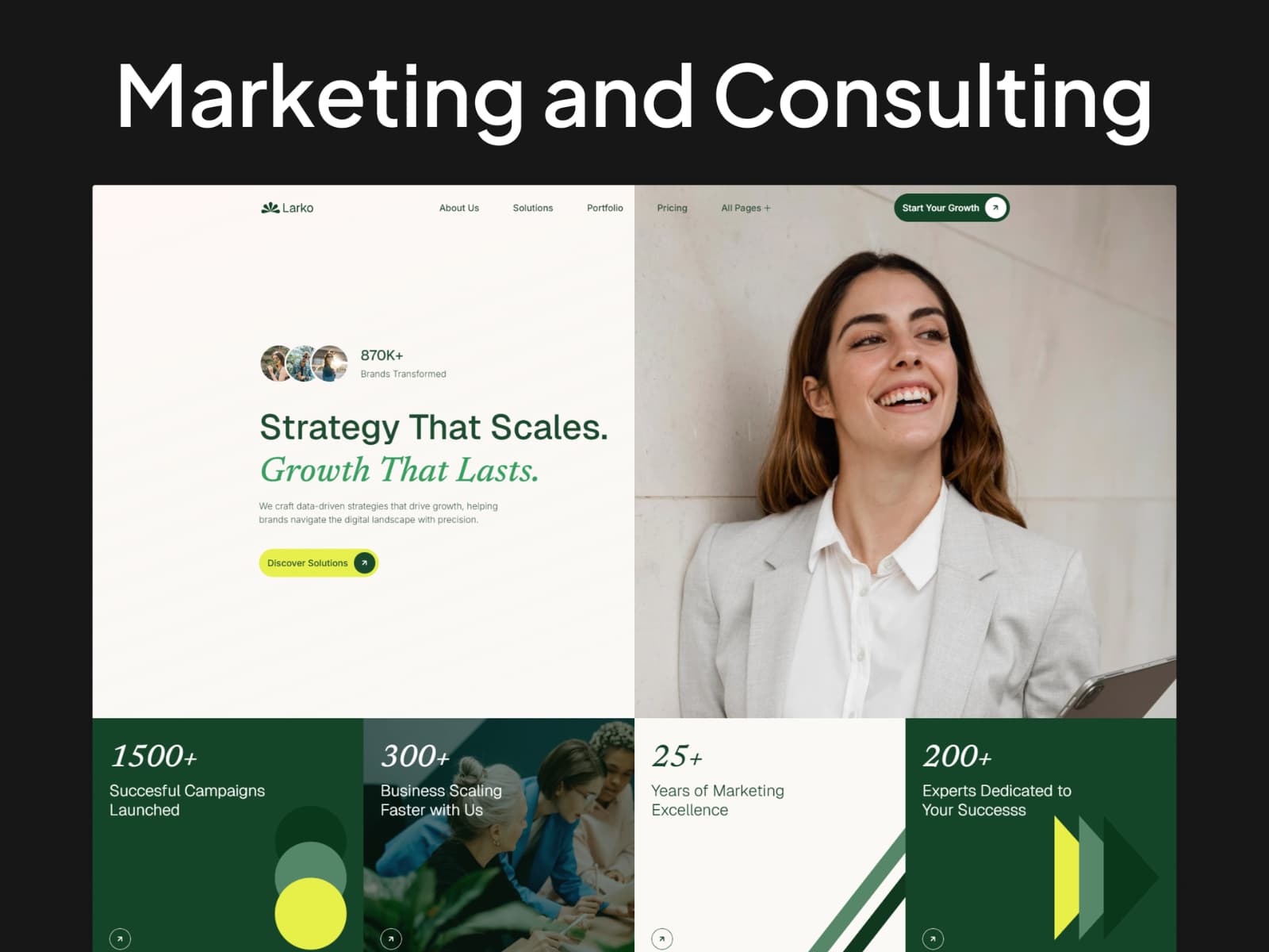 Larko — Marketing and Consulting Template