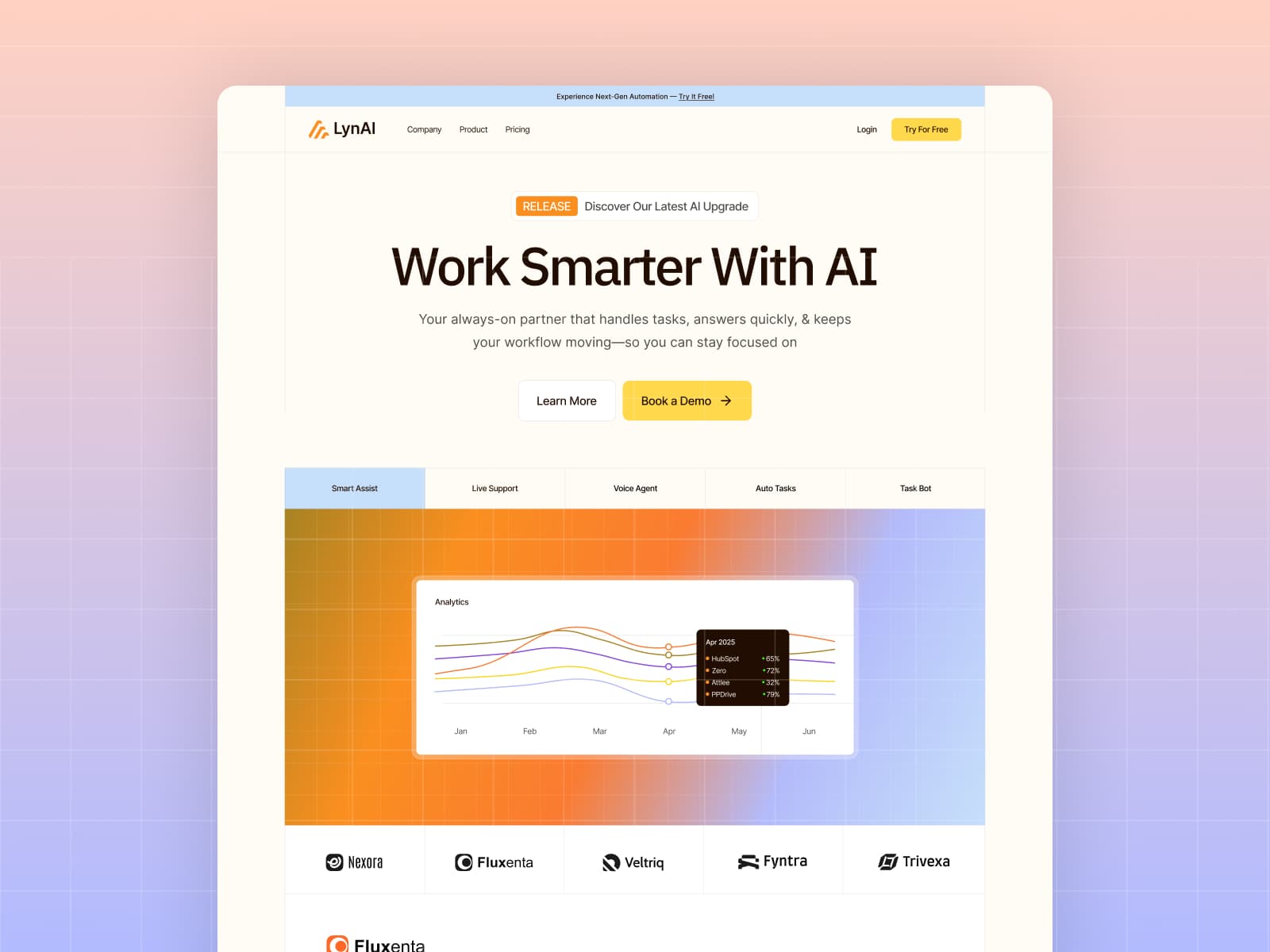 Saalyn — SaaS-Website, AI SaaS Startup