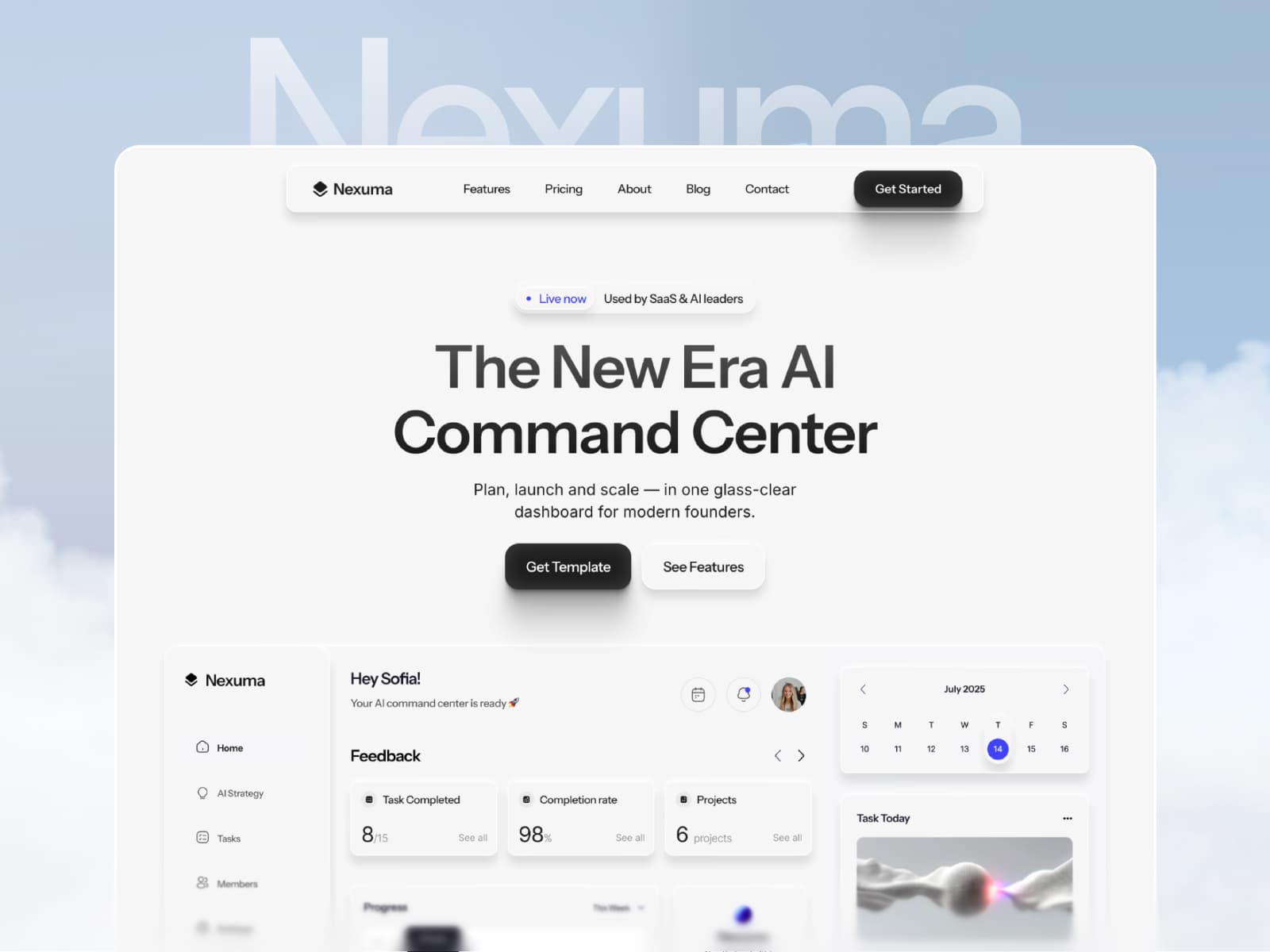 Nexuma — SaaS & Startup Template