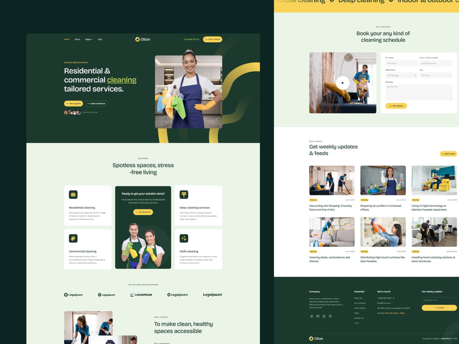 Olton — Cleaning Service Framer Template - Image 2