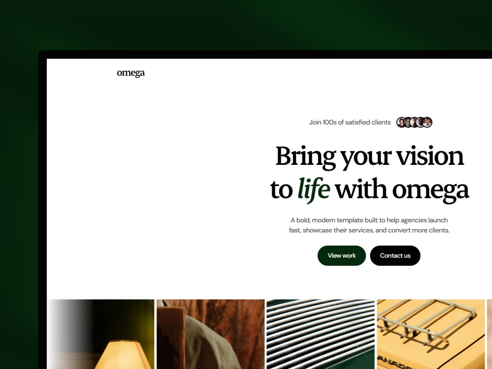 Omega — Portfolio & Agency Template