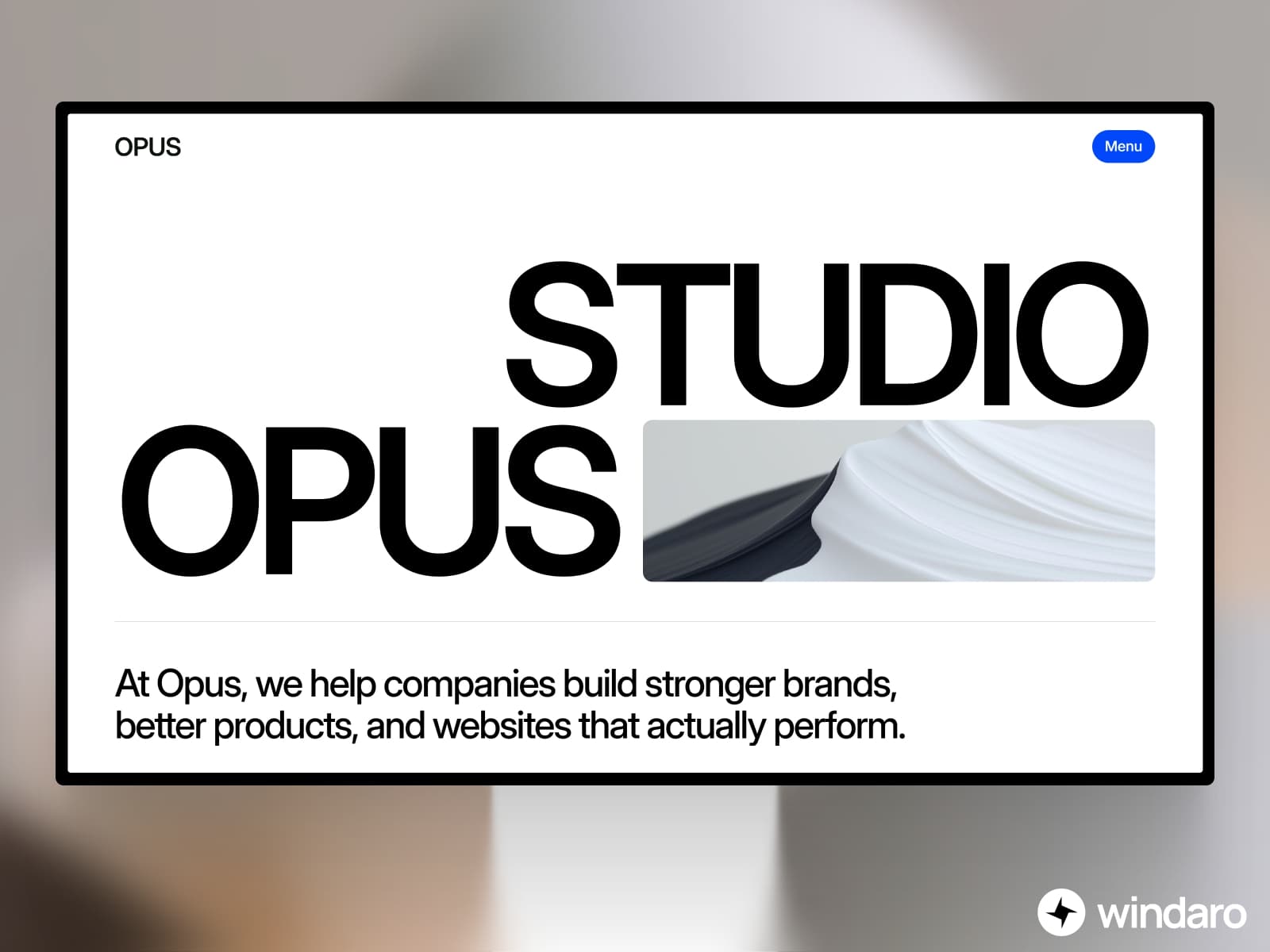 Opus — A digital agency website template