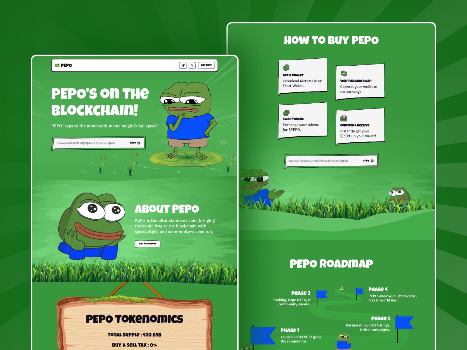 Pepo — Memecoin & Crypto Token Template - Image 2