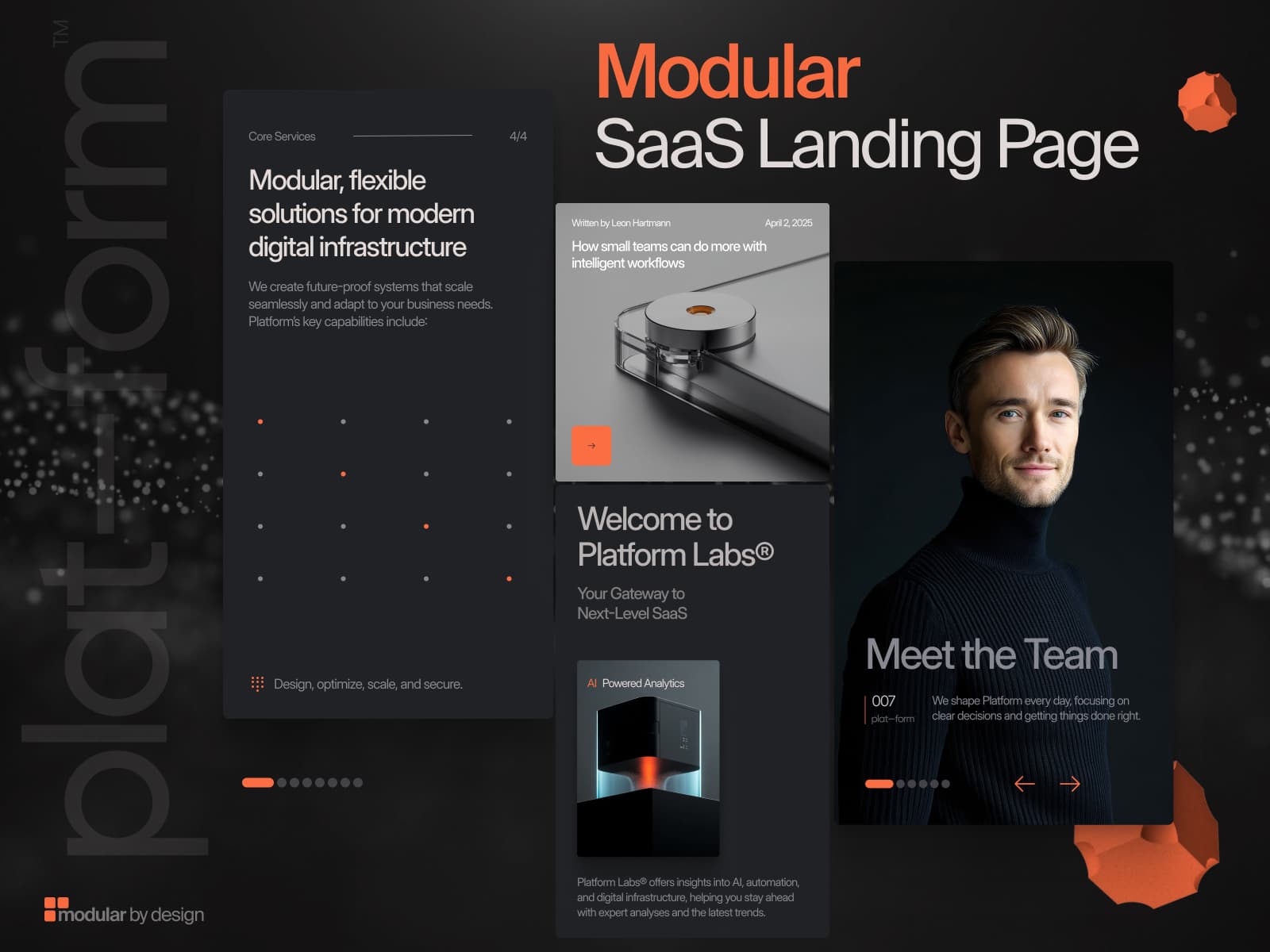 Platform — Modular SaaS & AI Landing Page - Image 3