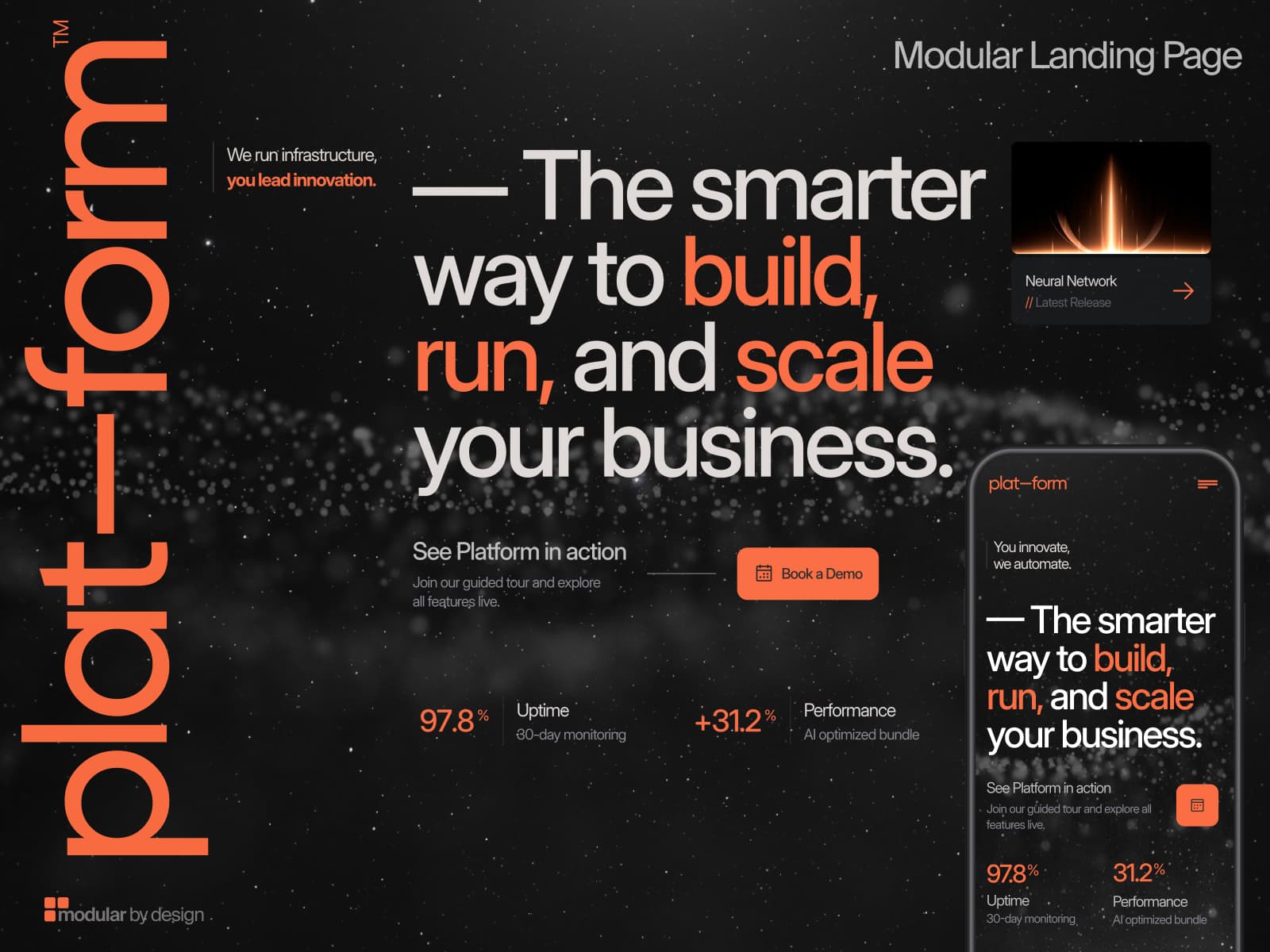 Platform — Modular SaaS & AI Landing Page