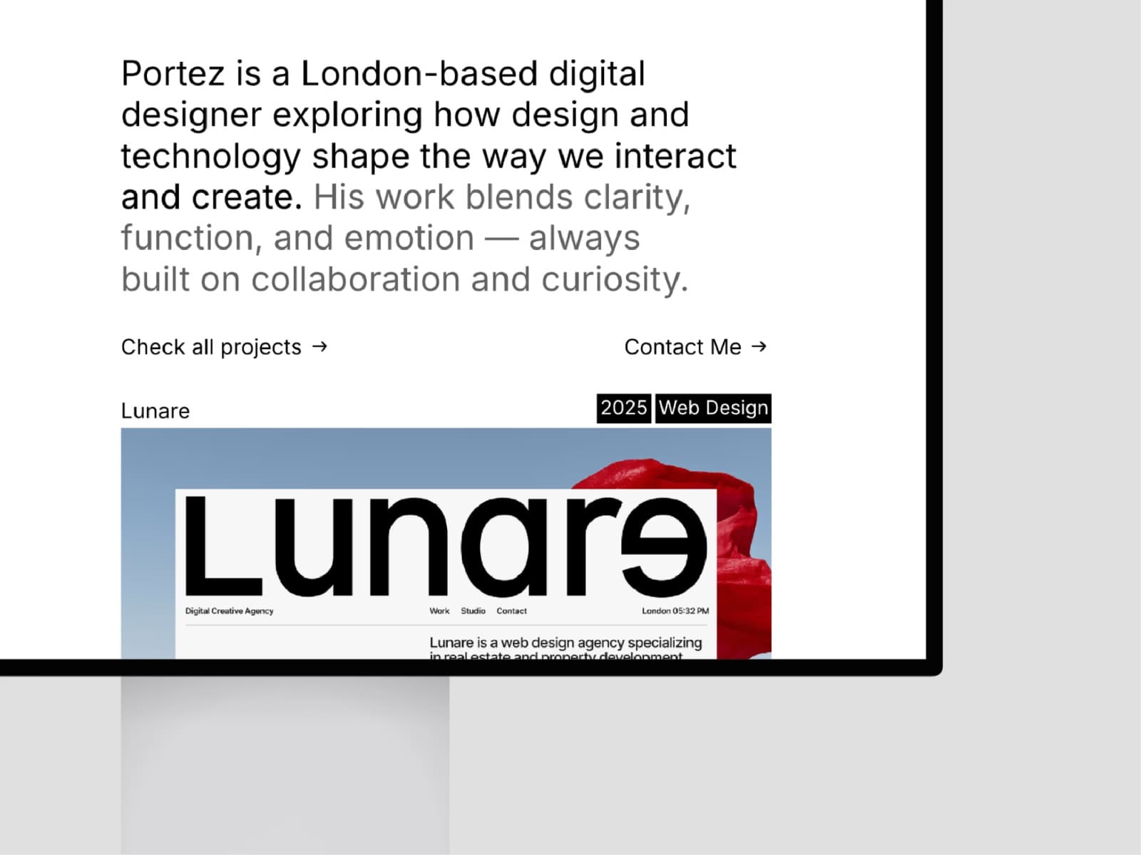 Portez — Minimal Portfolio Website Template - Image 4