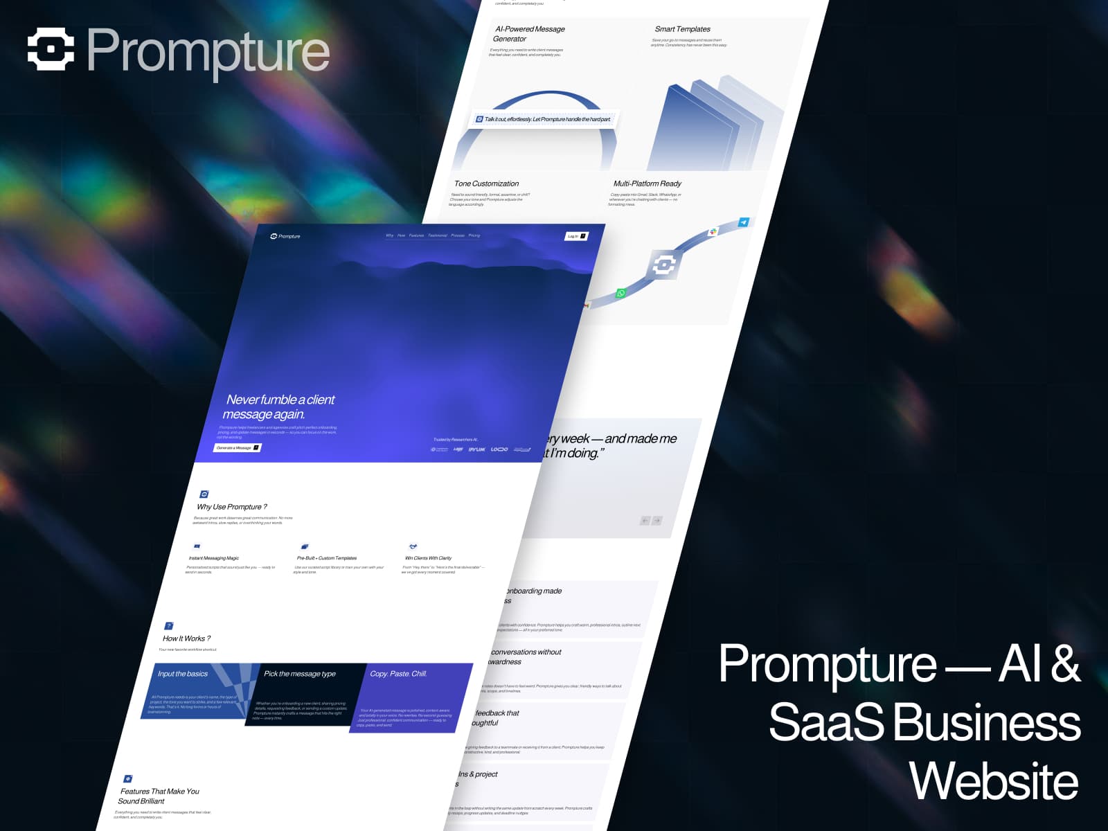 Prompture — AI & SaaS Business Website