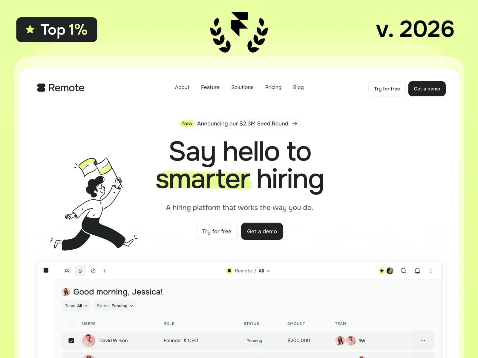 Remote — 100% editable SaaS template