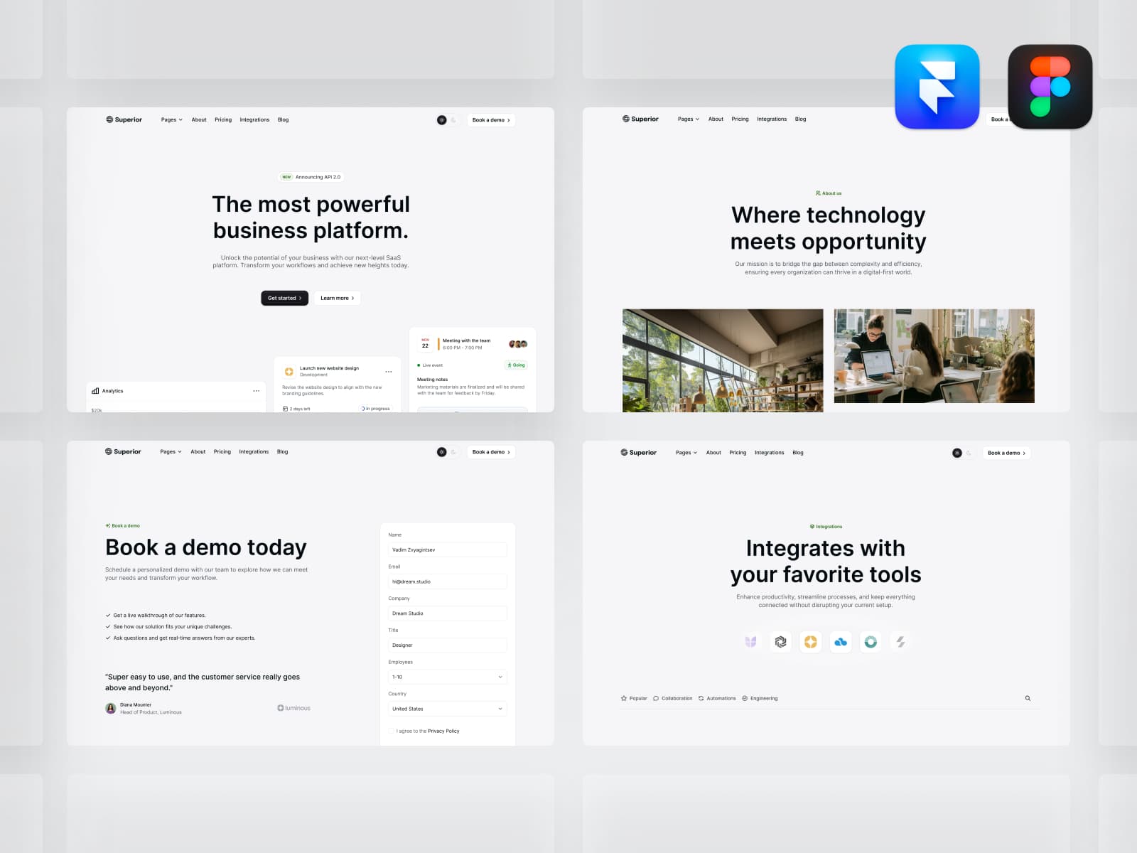 Superior — Startup & SaaS Template - Image 2
