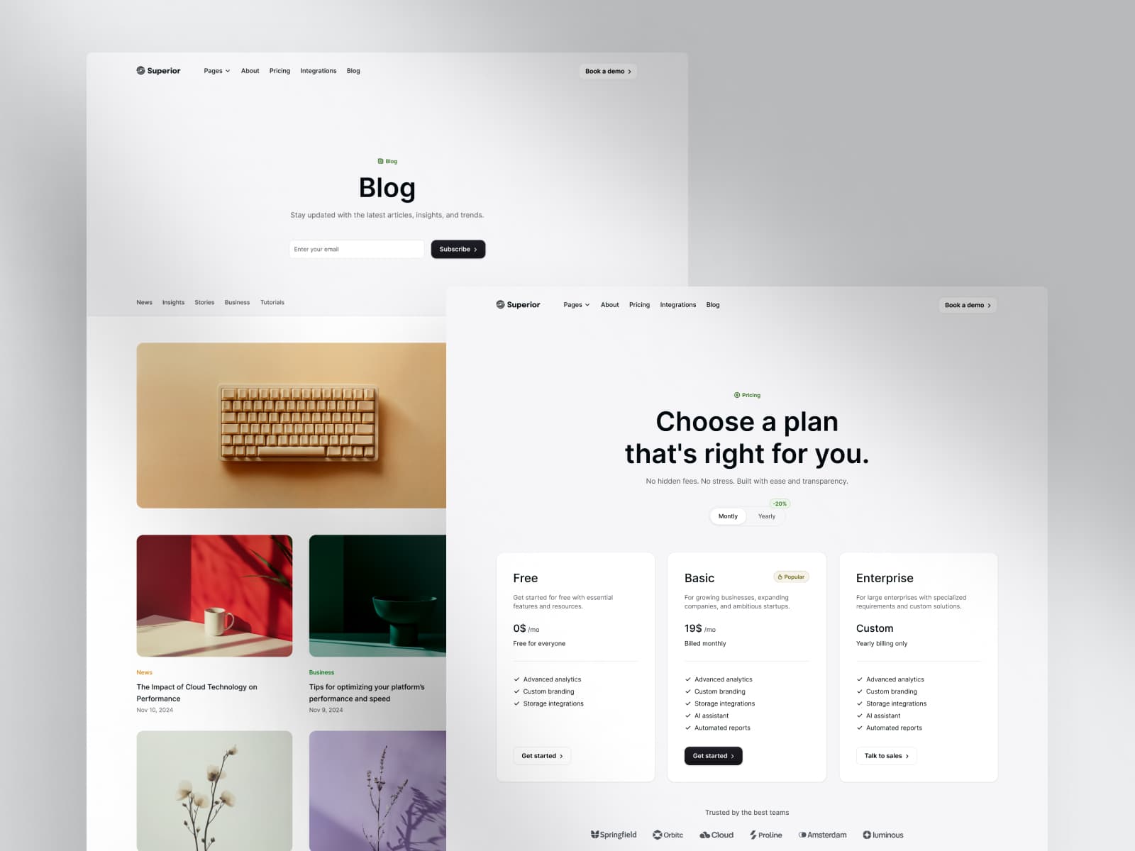 Superior — Startup & SaaS Template - Image 3